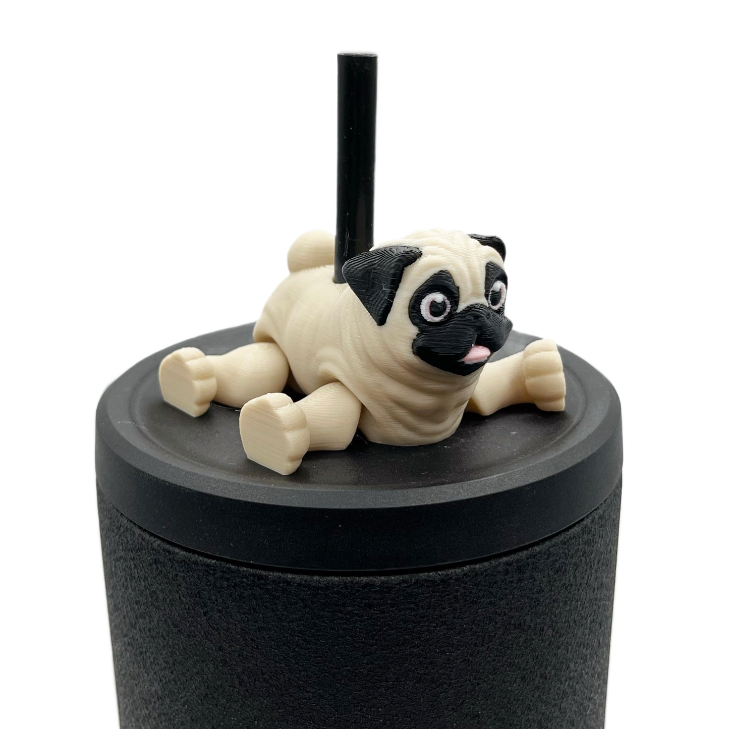 Paw Pals Sip Sidekicks – 3D Printed Dog & Cat Straw Toppers for Tumblers | Pet Lover Tumbler Accessories