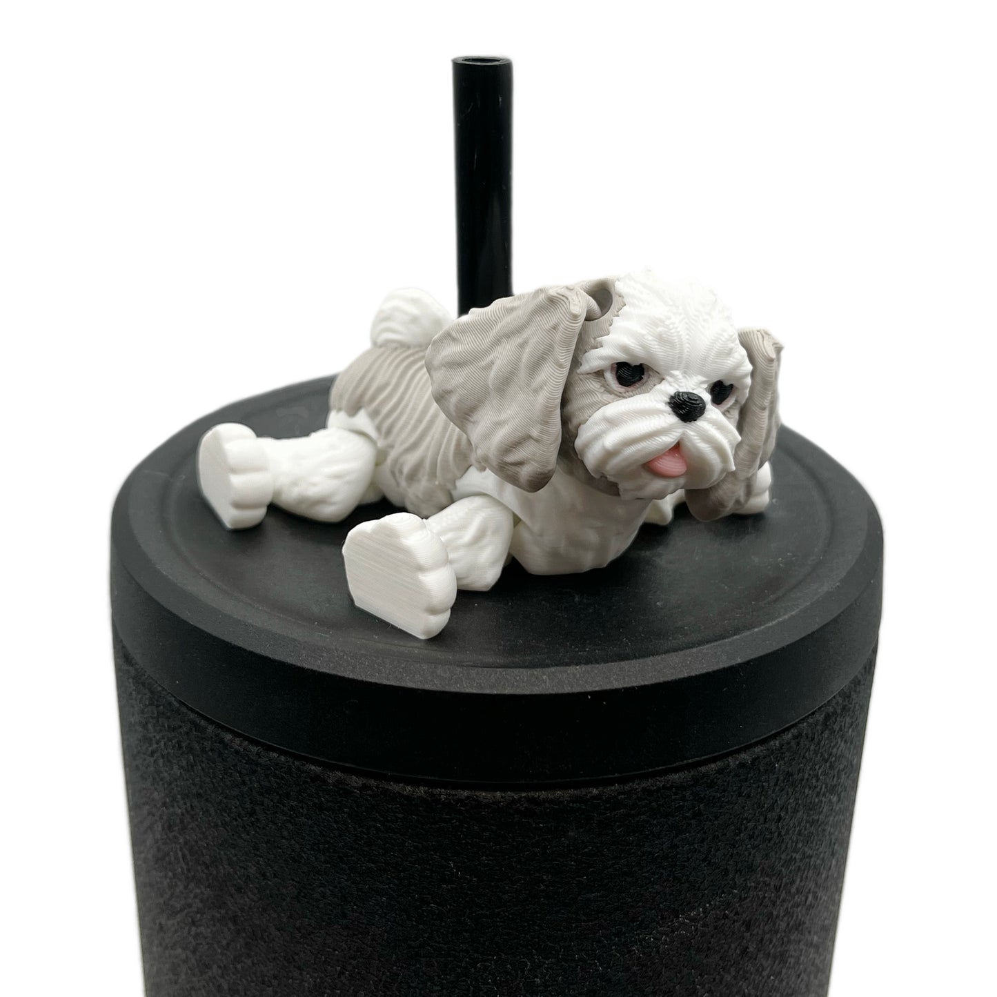 Paw Pals Sip Sidekicks – 3D Printed Dog & Cat Straw Toppers for Tumblers | Pet Lover Tumbler Accessories