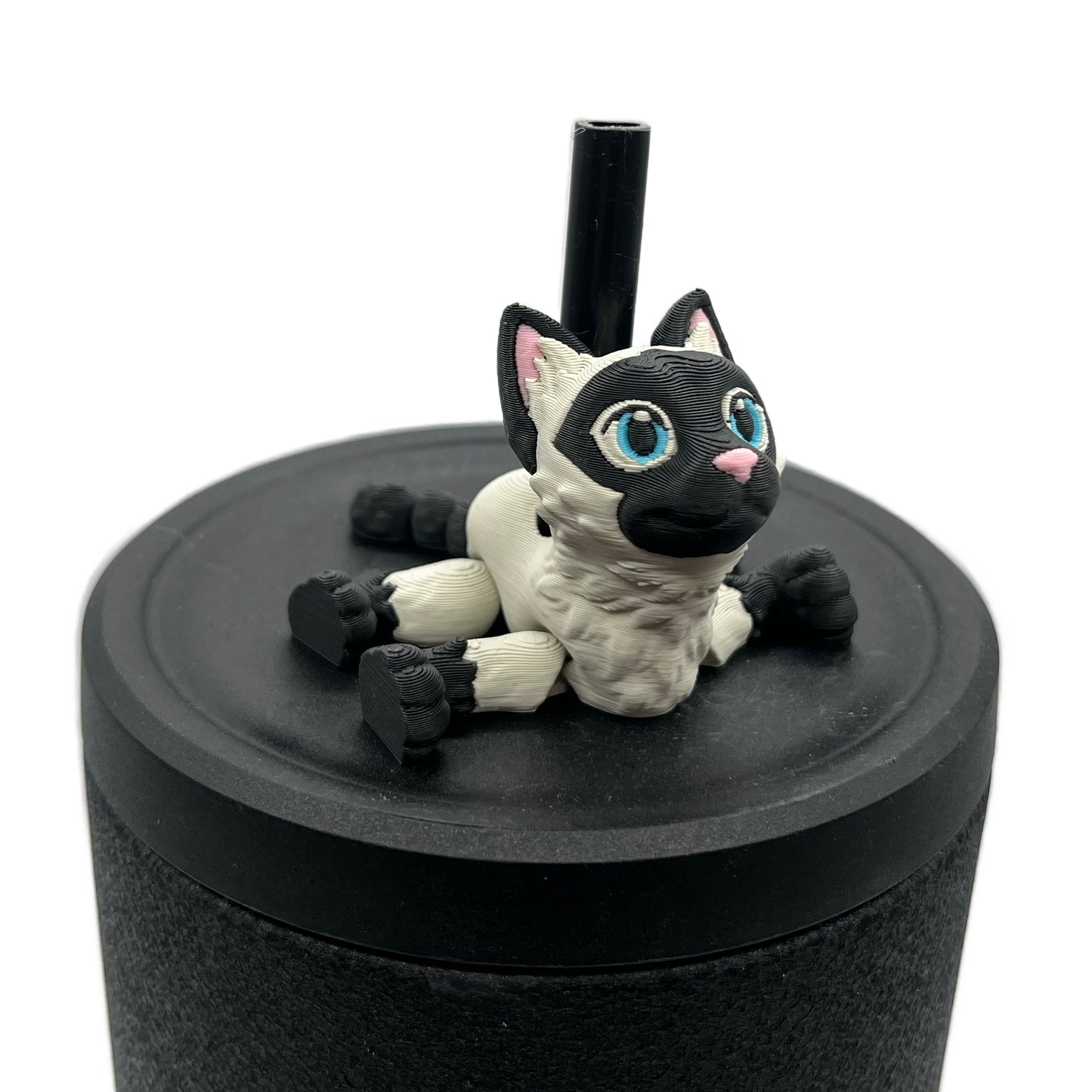 Paw Pals Sip Sidekicks – 3D Printed Dog & Cat Straw Toppers for Tumblers | Pet Lover Tumbler Accessories