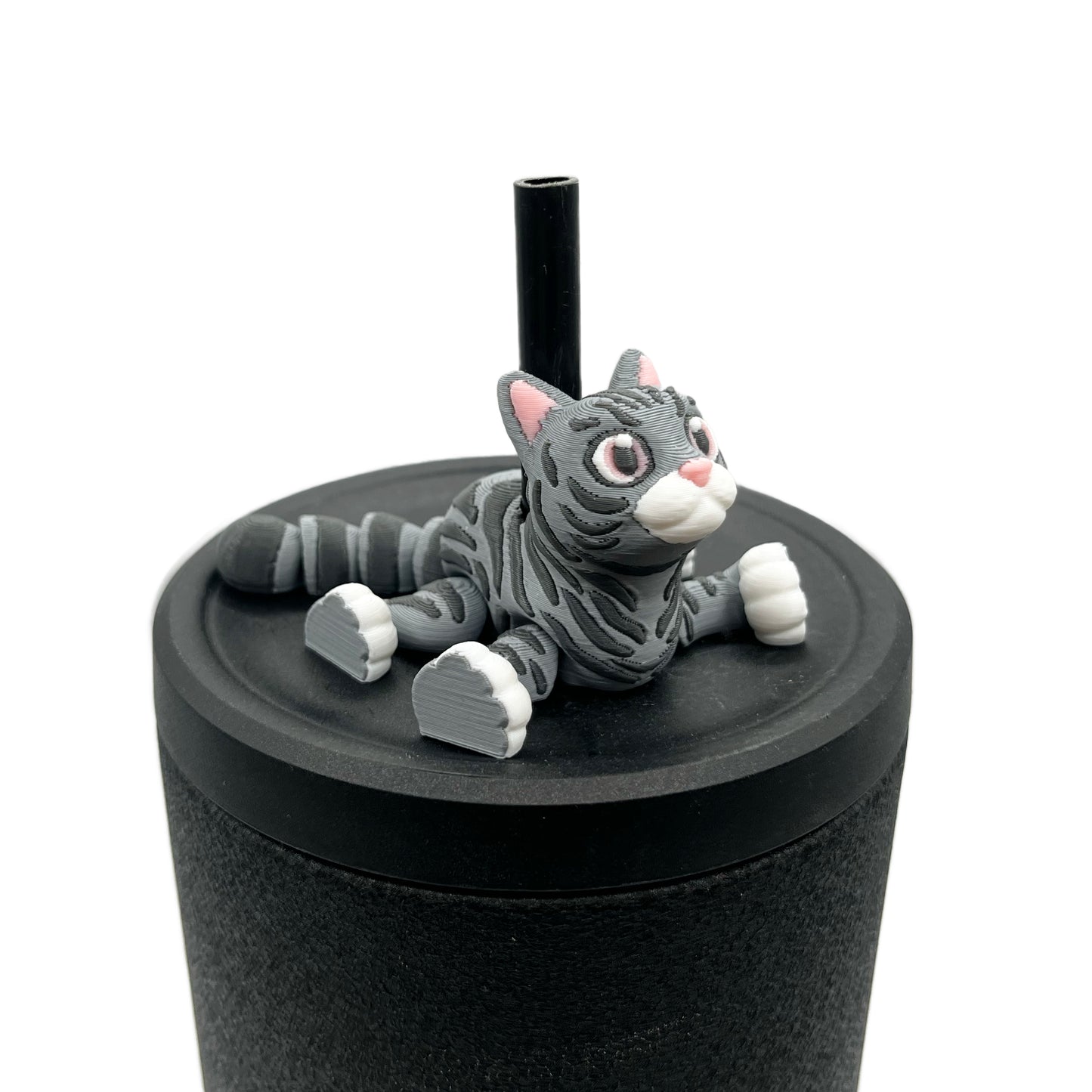 Paw Pals Sip Sidekicks – 3D Printed Dog & Cat Straw Toppers for Tumblers | Pet Lover Tumbler Accessories