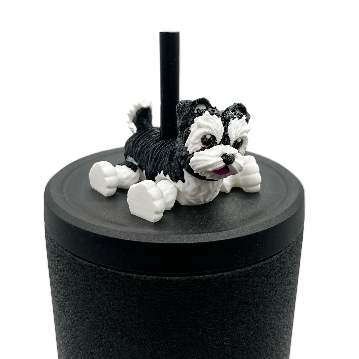 Paw Pals Sip Sidekicks – 3D Printed Dog & Cat Straw Toppers for Tumblers | Pet Lover Tumbler Accessories