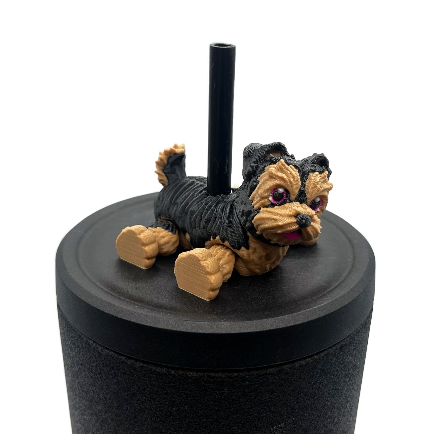 Paw Pals Sip Sidekicks – 3D Printed Dog & Cat Straw Toppers for Tumblers | Pet Lover Tumbler Accessories