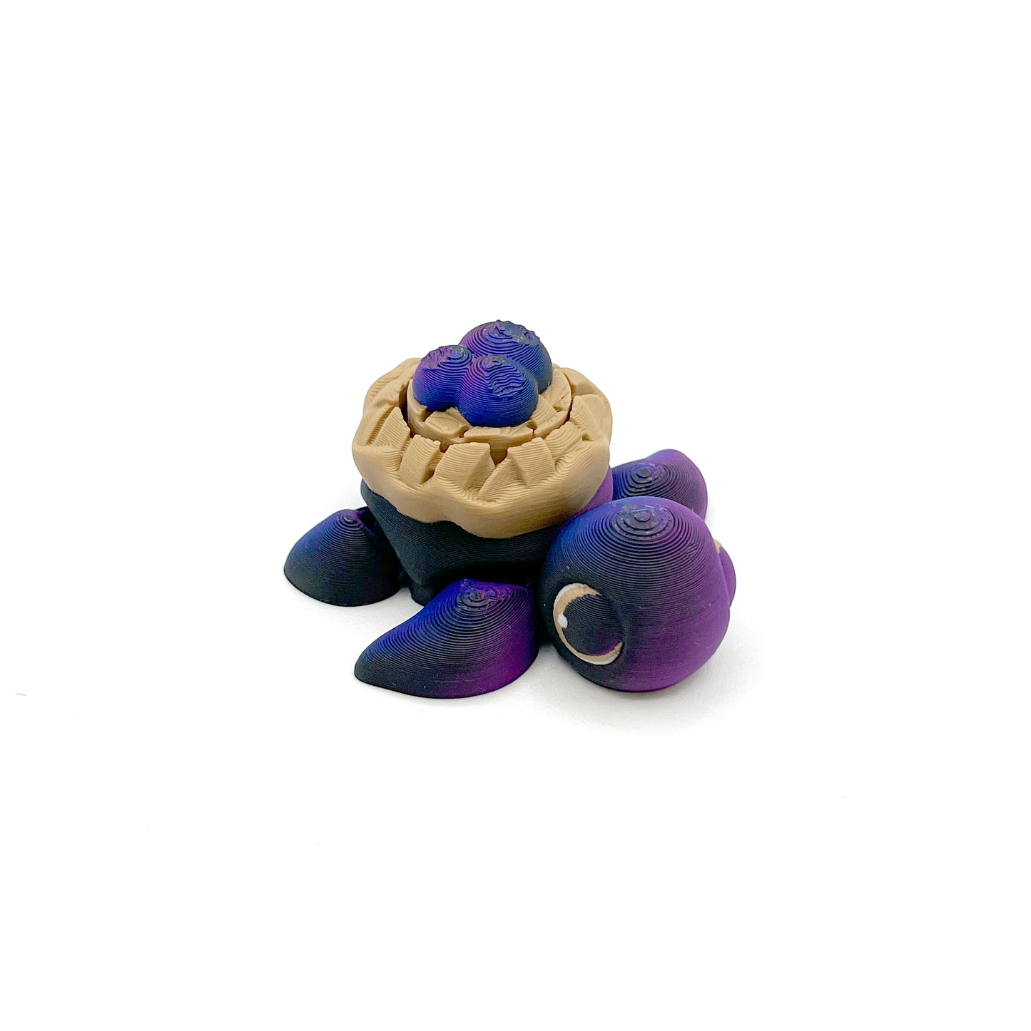 Turtle Fruit Clicker Keychain – 3D Printed Sensory Fidget Keychain | ADHD & Stress Relief Bag Charm