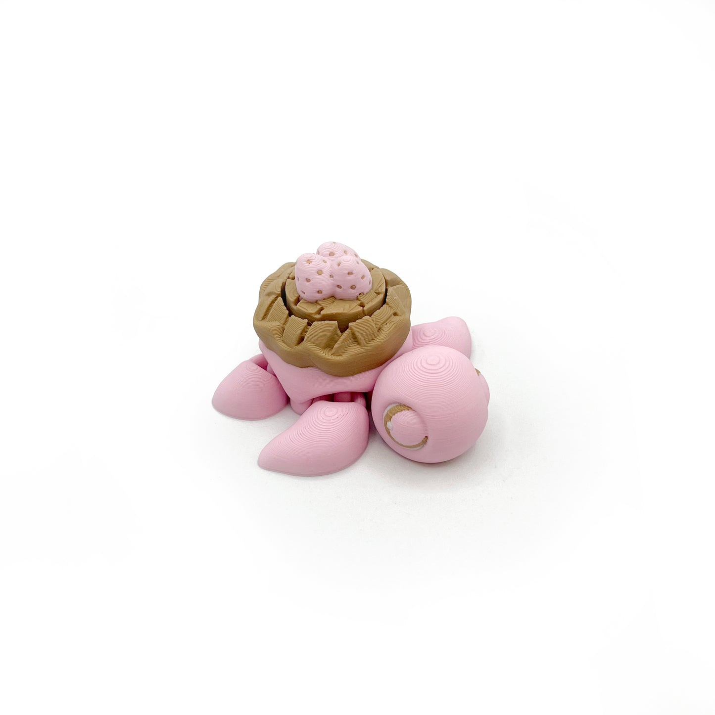Turtle Fruit Clicker Keychain – 3D Printed Sensory Fidget Keychain | ADHD & Stress Relief Bag Charm