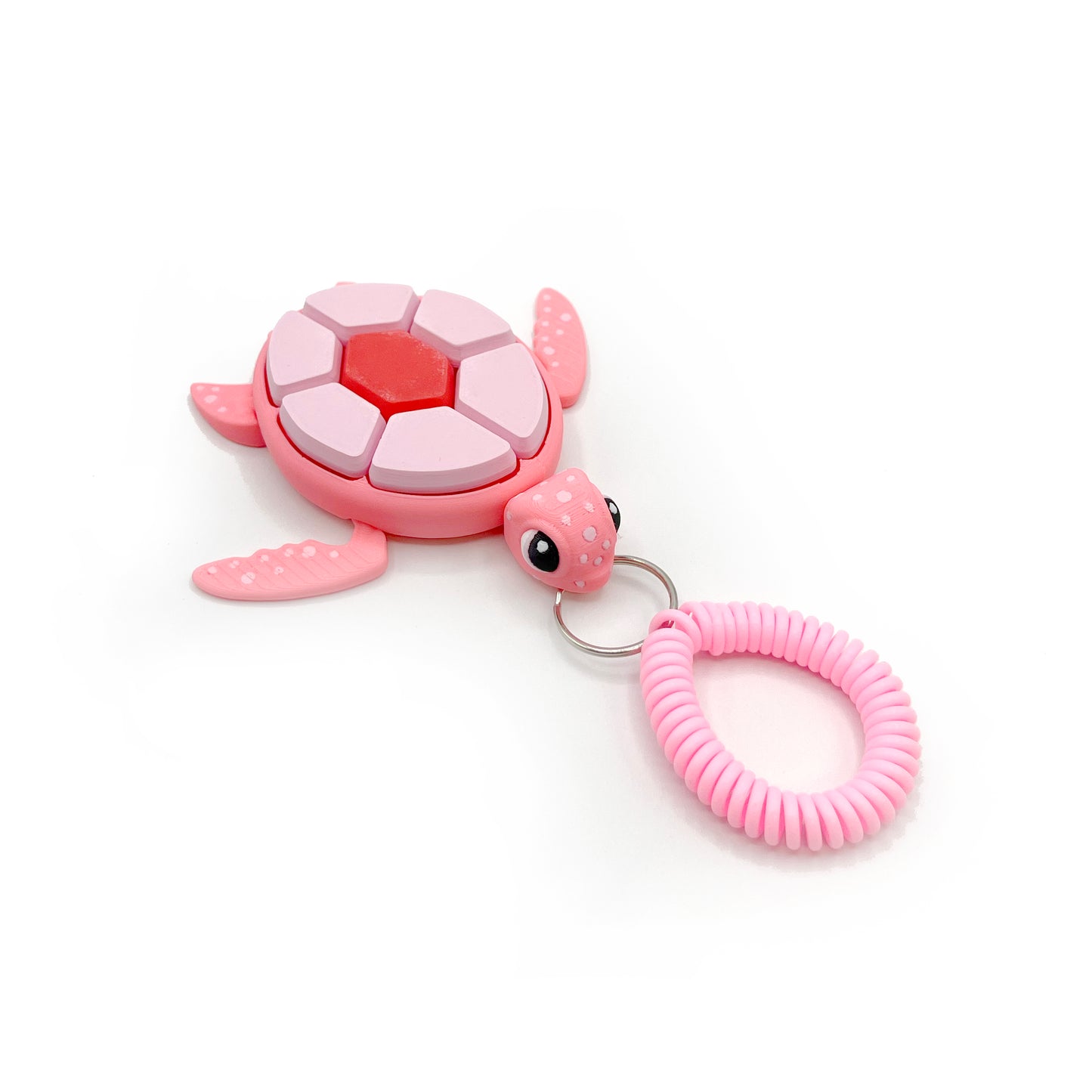 Turtle Fruit Clicker Keychain – 3D Printed Sensory Fidget Keychain | ADHD & Stress Relief Bag Charm