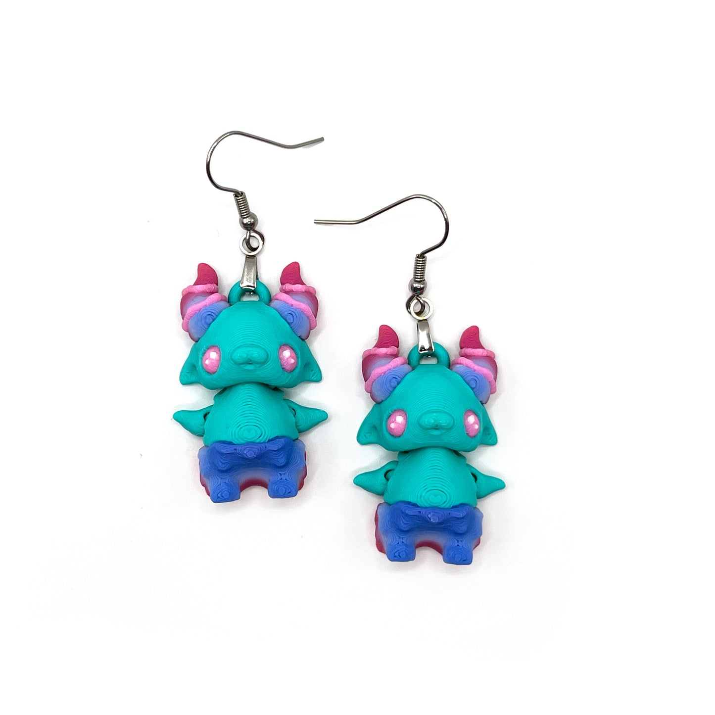 Pixie Earrings – Lightweight 3D Printed Fantasy Hook Earrings | Cute Hypoallergenic Jewelry for Fantasy Fans