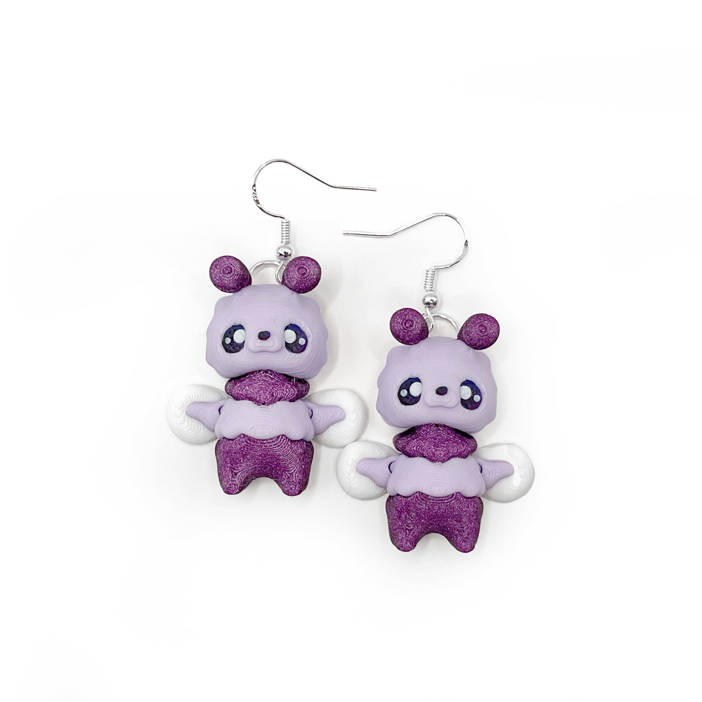 Pixie Earrings – Lightweight 3D Printed Fantasy Hook Earrings | Cute Hypoallergenic Jewelry for Fantasy Fans