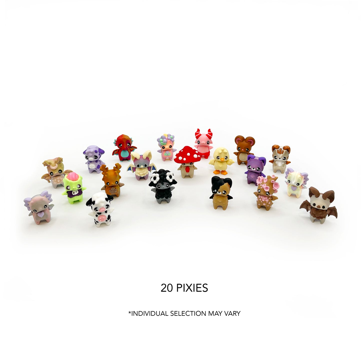 Pixie Micro Pack – Hand-Picked 3D Printed Micro Collectibles | Pixie Mini Figures