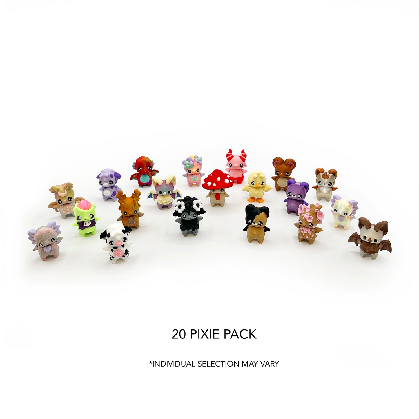 Pixie Micro Pack – Hand-Picked 3D Printed Micro Collectibles | Pixie Mini Figures