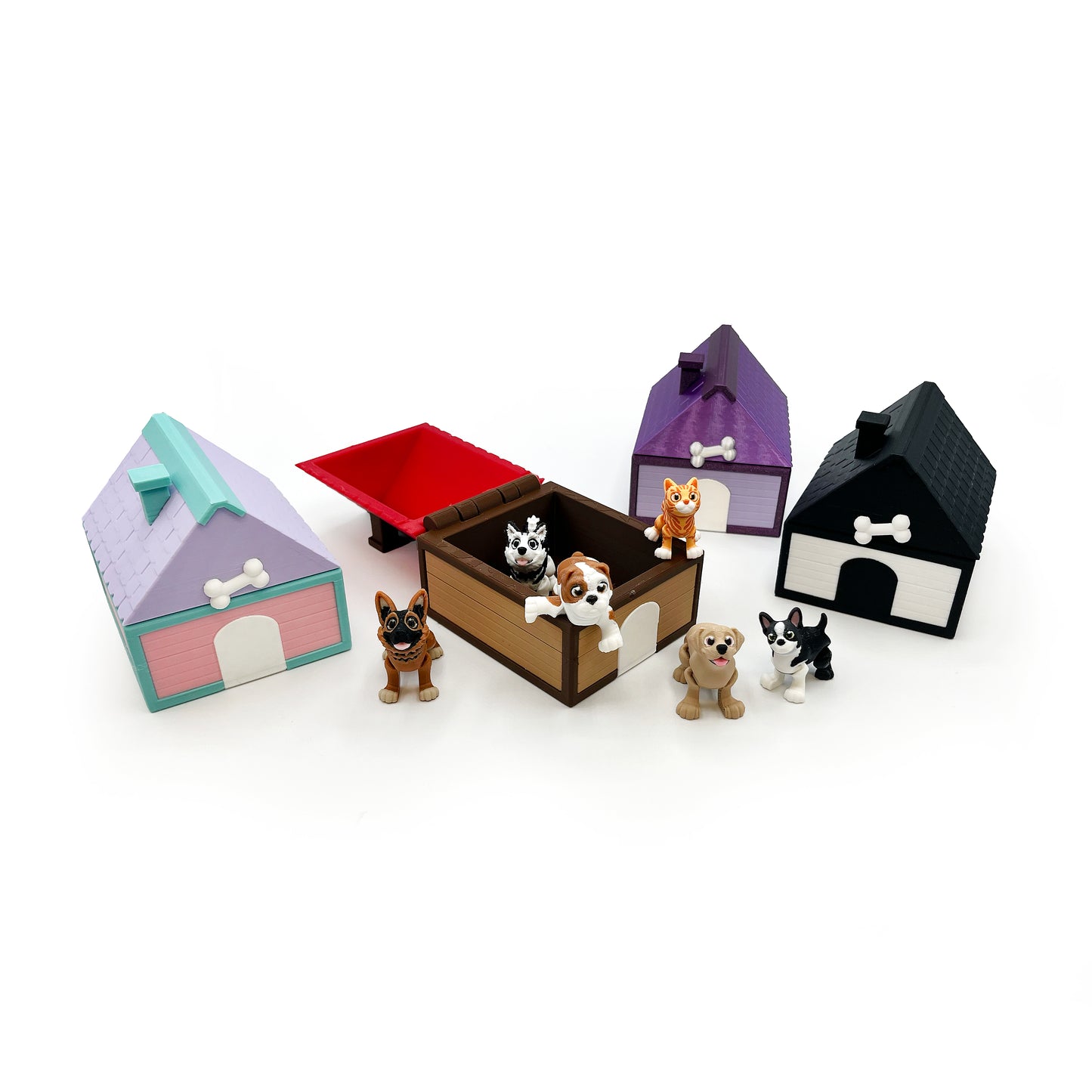 Puppy Love Micro Pack – Hand-Picked 3D Printed Micro Dog Figures | Cute Micro Collectibles