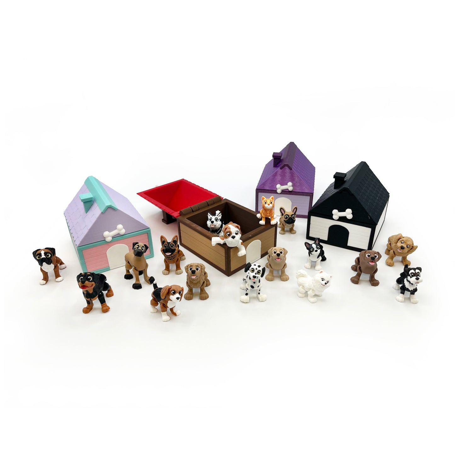 Puppy Love Micro Pack – Hand-Picked 3D Printed Micro Dog Figures | Cute Micro Collectibles