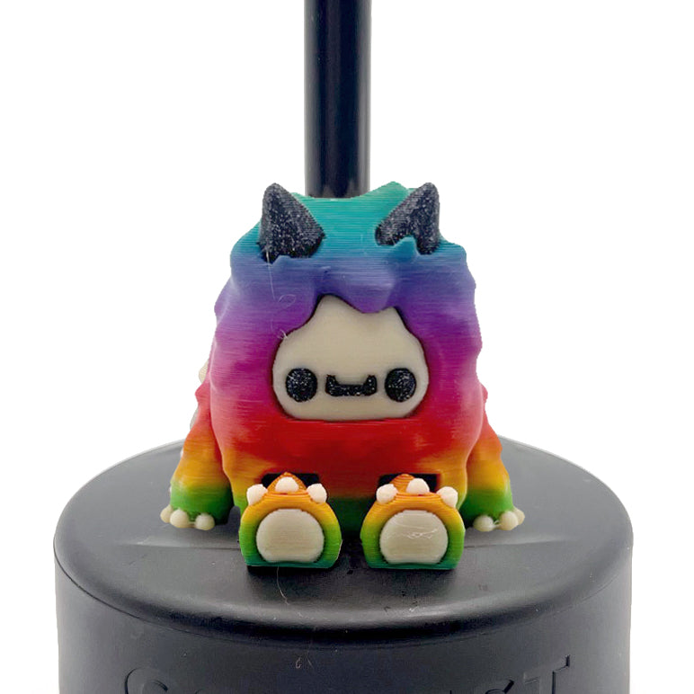 Flurryfoot & Bigfoot Sip Sidekicks – 3D Printed Cryptid Straw Toppers for Tumblers | Cute Straw Buddy Accessories