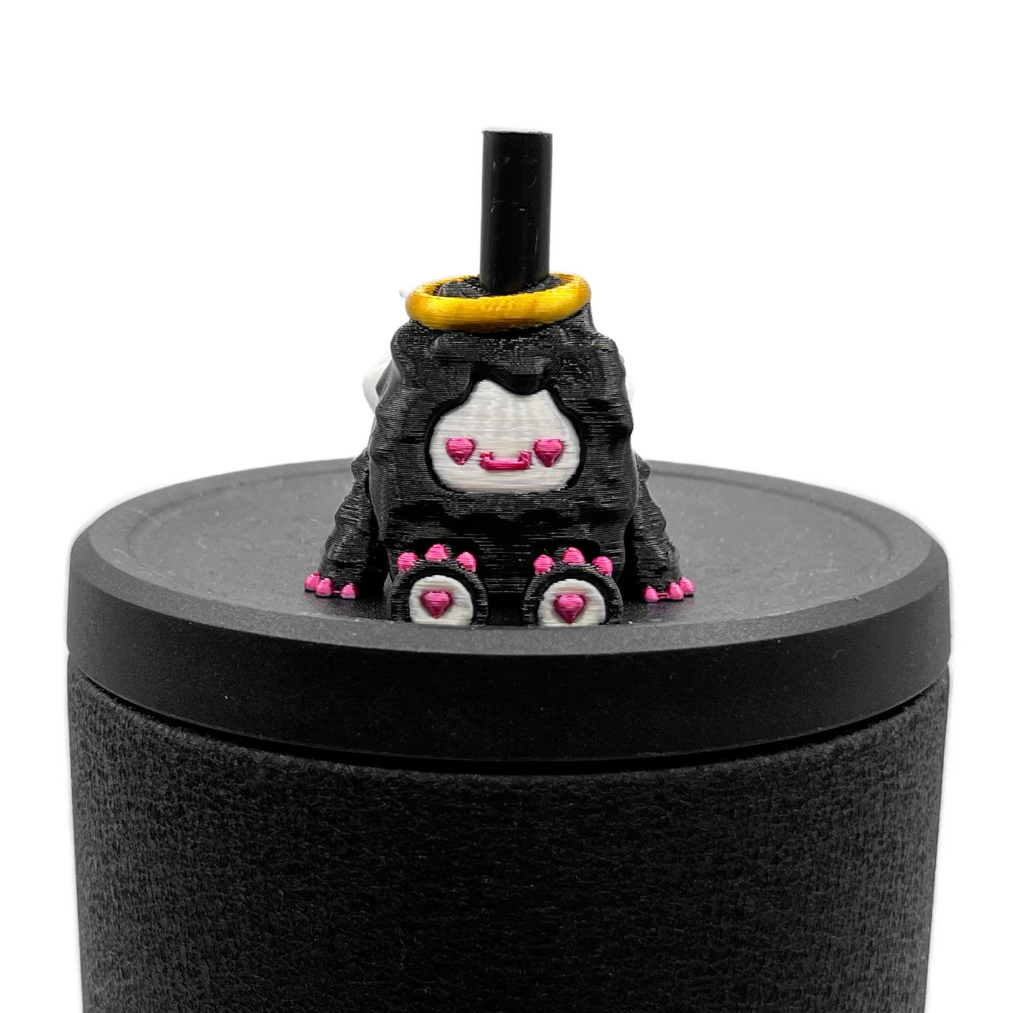 Flurryfoot & Bigfoot Sip Sidekicks – 3D Printed Cryptid Straw Toppers for Tumblers | Cute Straw Buddy Accessories