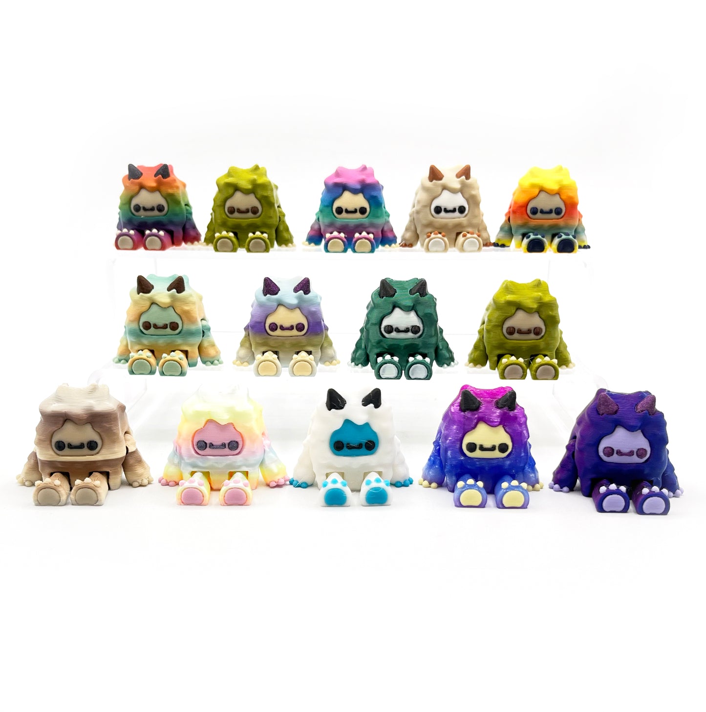 Flurryfoot & Bigfoot Sip Sidekicks – 3D Printed Cryptid Straw Toppers for Tumblers | Cute Straw Buddy Accessories