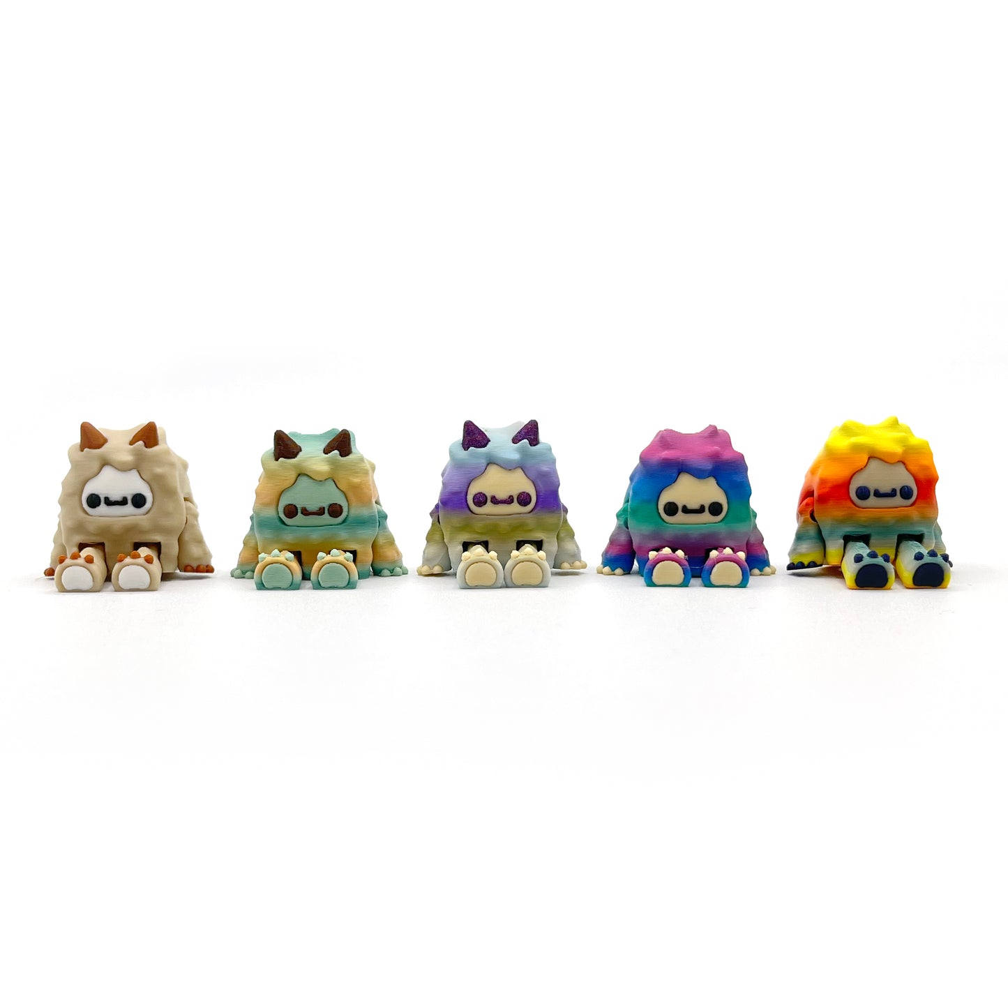 Flurryfoot & Bigfoot Sip Sidekicks – 3D Printed Cryptid Straw Toppers for Tumblers | Cute Straw Buddy Accessories