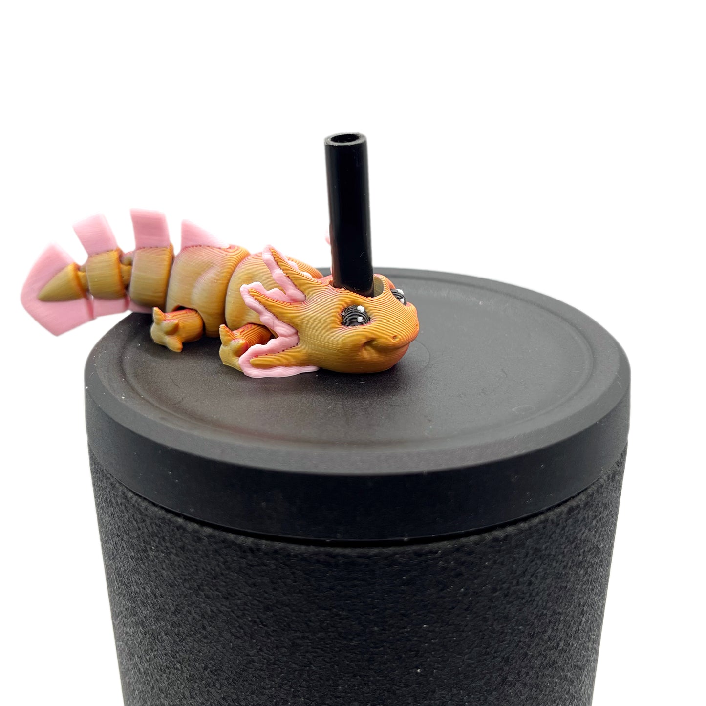 Cinema Cutie Sip Sidekicks – 3D Printed Straw Topper for Tumblers | Cute Movie Lover Straw Buddy