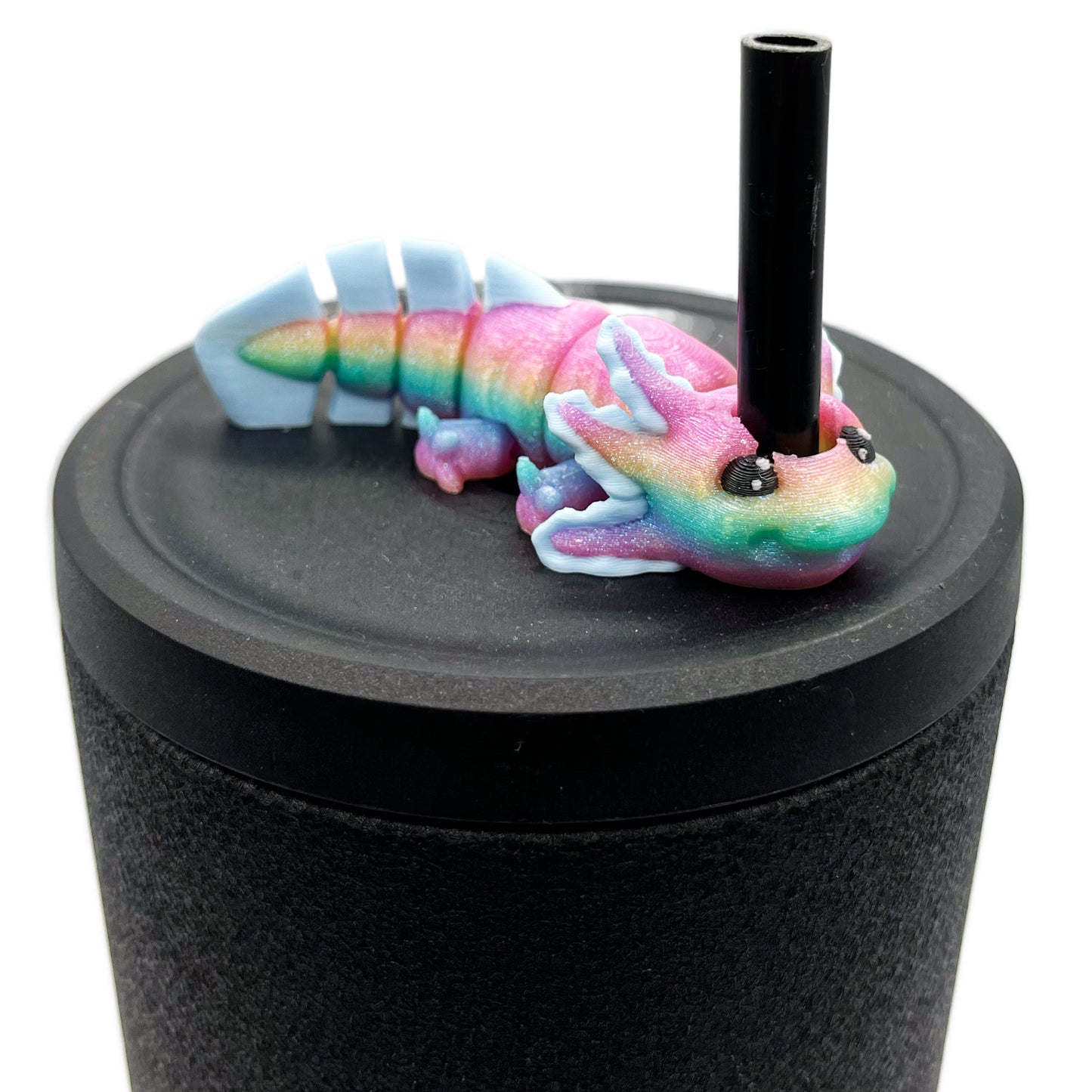 Cinema Cutie Sip Sidekicks – 3D Printed Straw Topper for Tumblers | Cute Movie Lover Straw Buddy