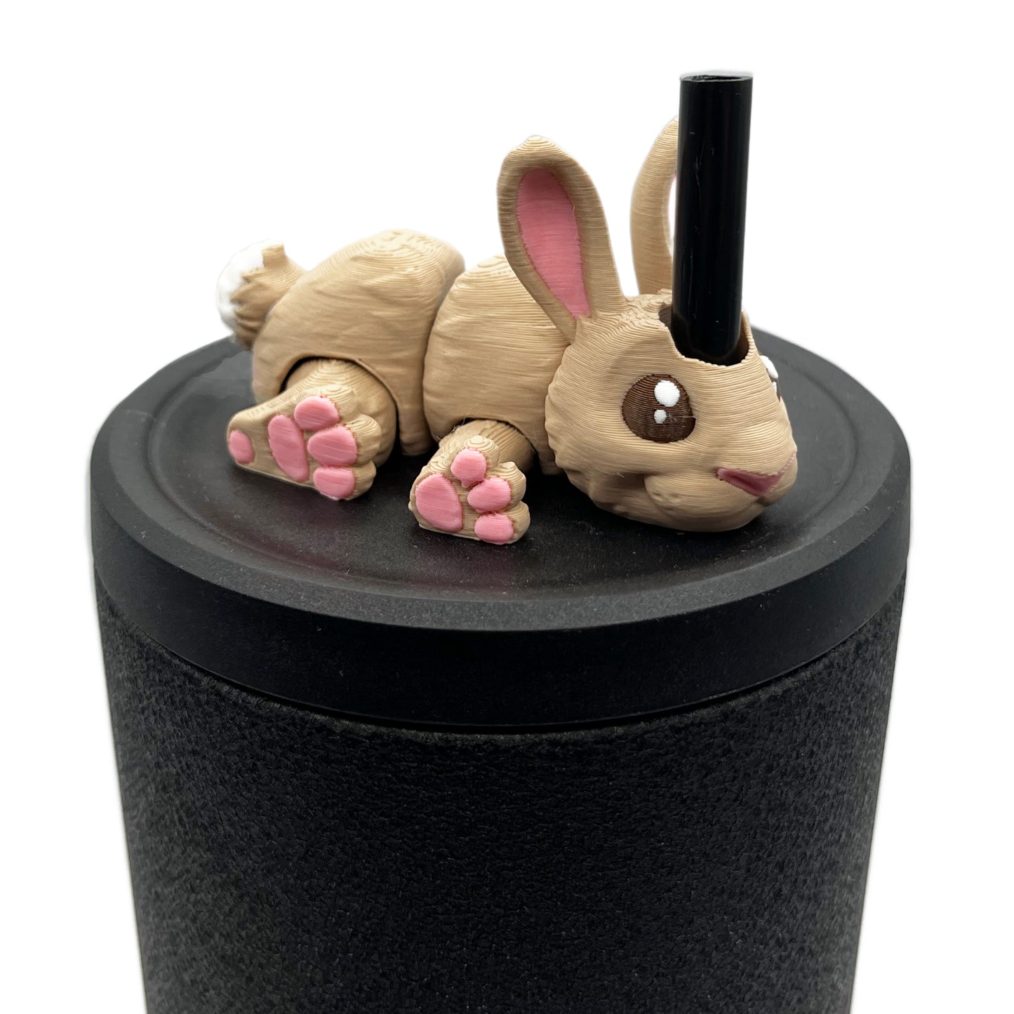 Cinema Cutie Sip Sidekicks – 3D Printed Straw Topper for Tumblers | Cute Movie Lover Straw Buddy