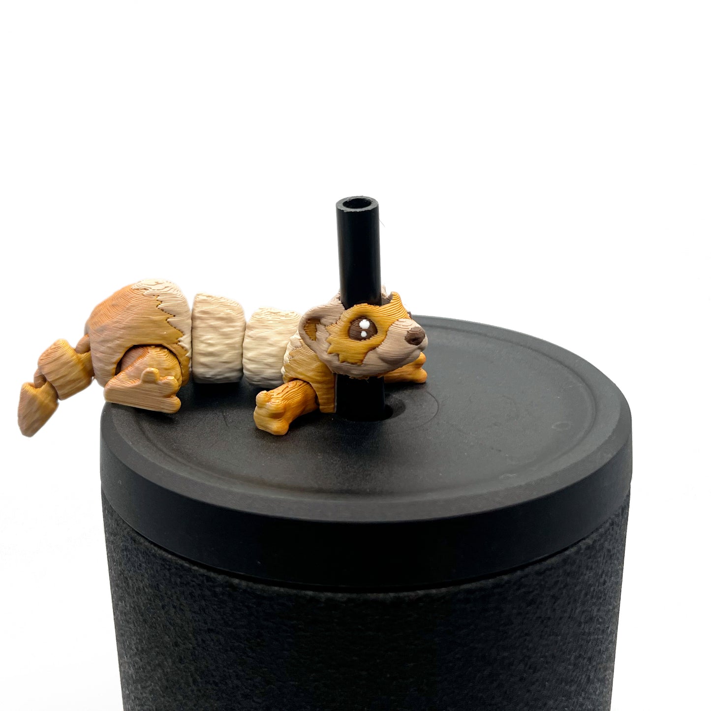 Cinema Cutie Sip Sidekicks – 3D Printed Straw Topper for Tumblers | Cute Movie Lover Straw Buddy