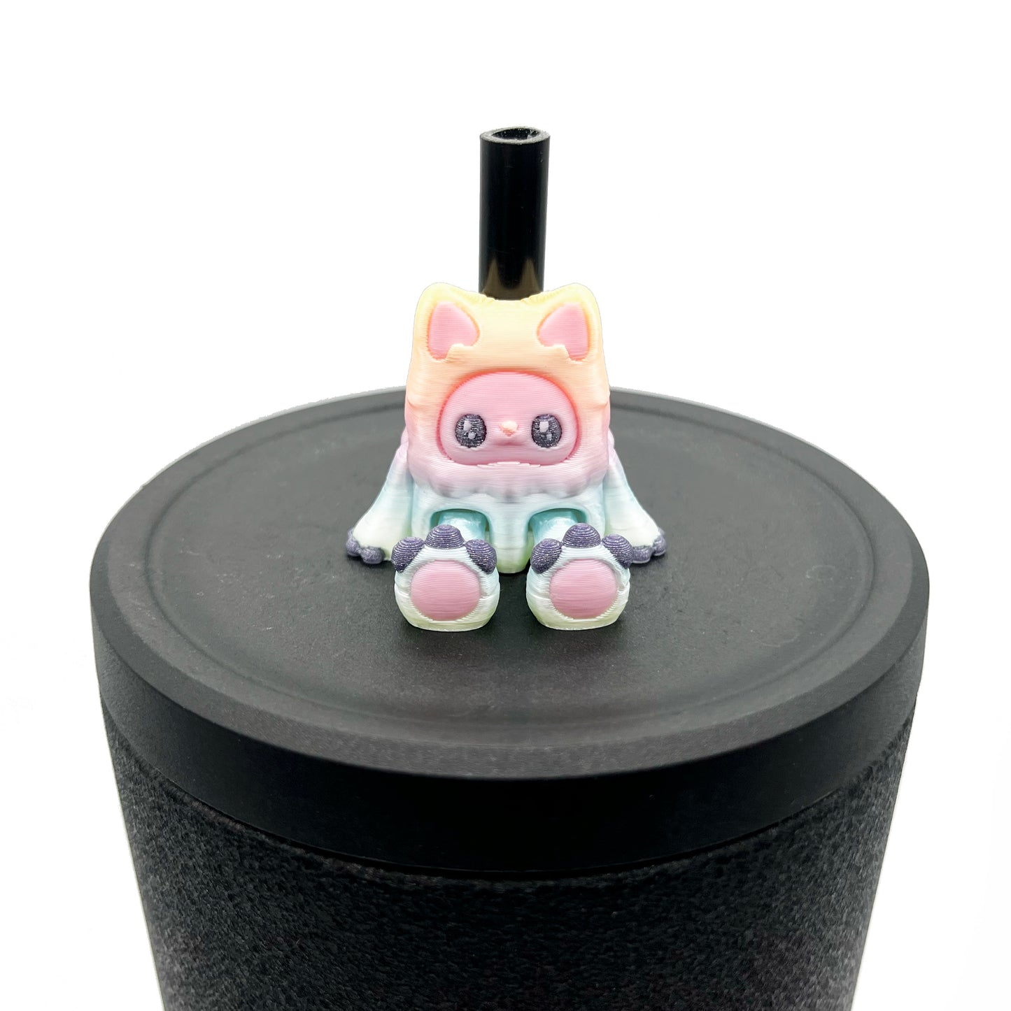Mysterious Cryptids Sip Sidekicks – Kittyfoot & Gillifoot 3D Printed Straw Toppers | Collectible Straw Buddy Set