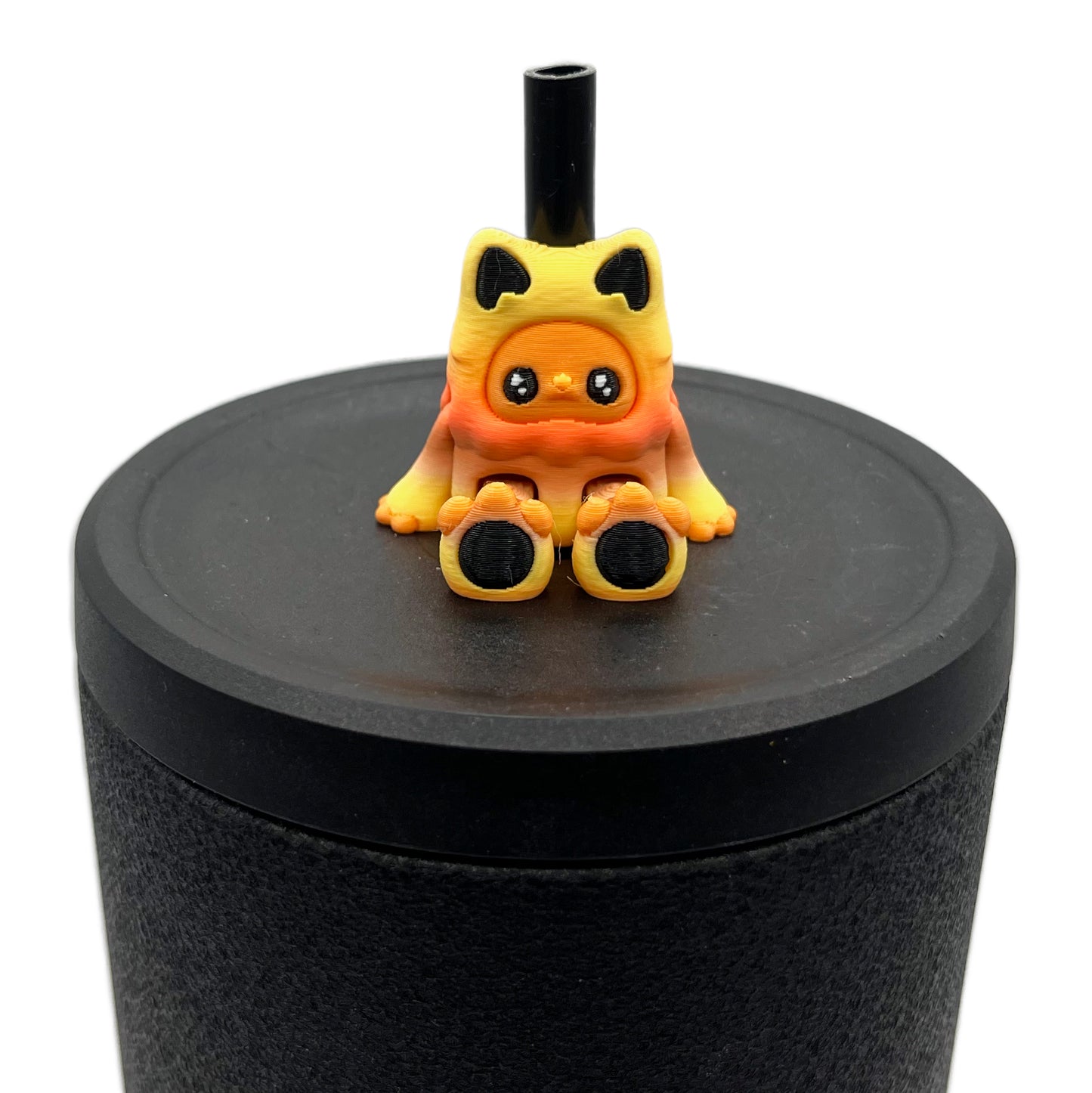 Mysterious Cryptids Sip Sidekicks – Kittyfoot & Gillifoot 3D Printed Straw Toppers | Collectible Straw Buddy Set