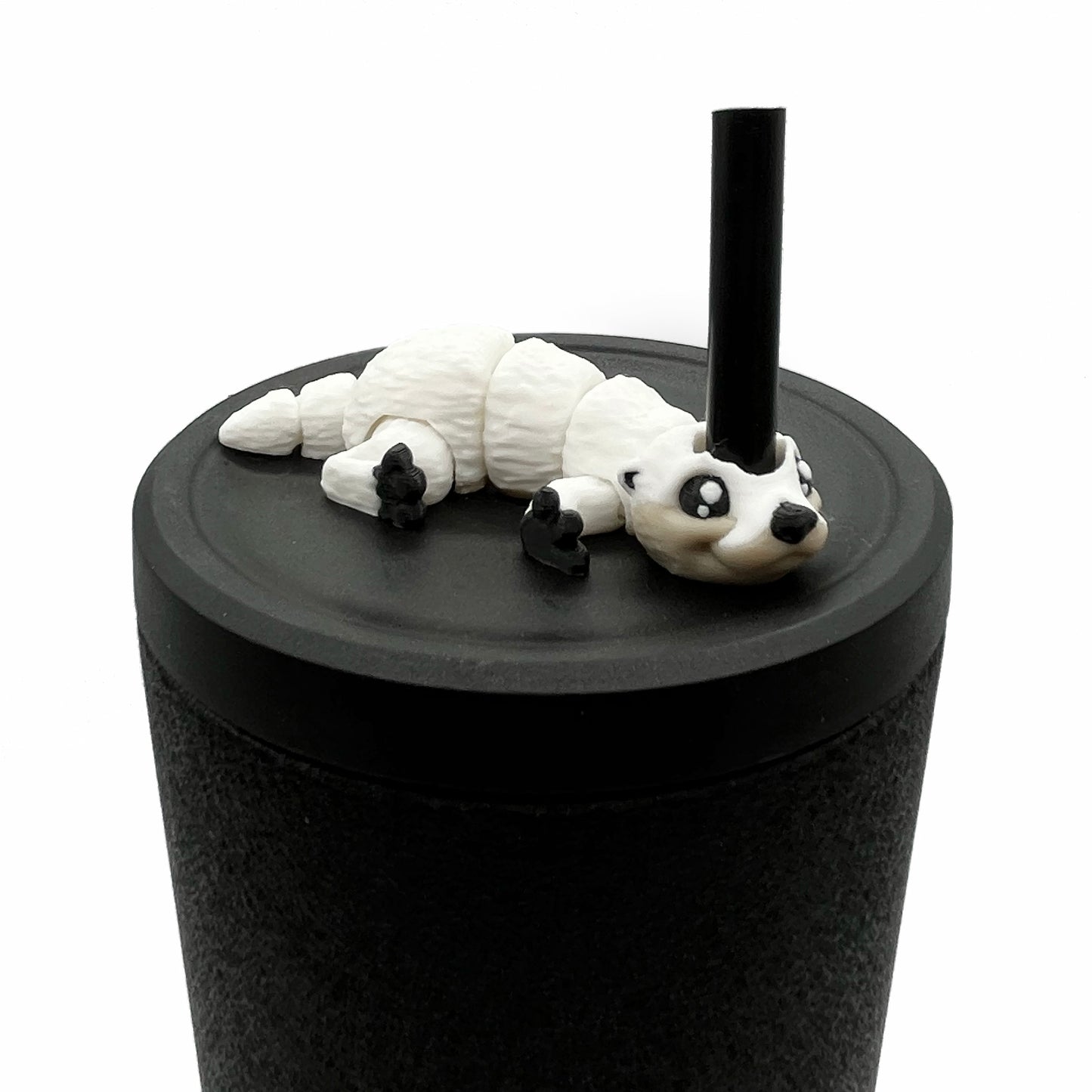 Cinema Cutie Sip Sidekicks – 3D Printed Straw Topper for Tumblers | Cute Movie Lover Straw Buddy