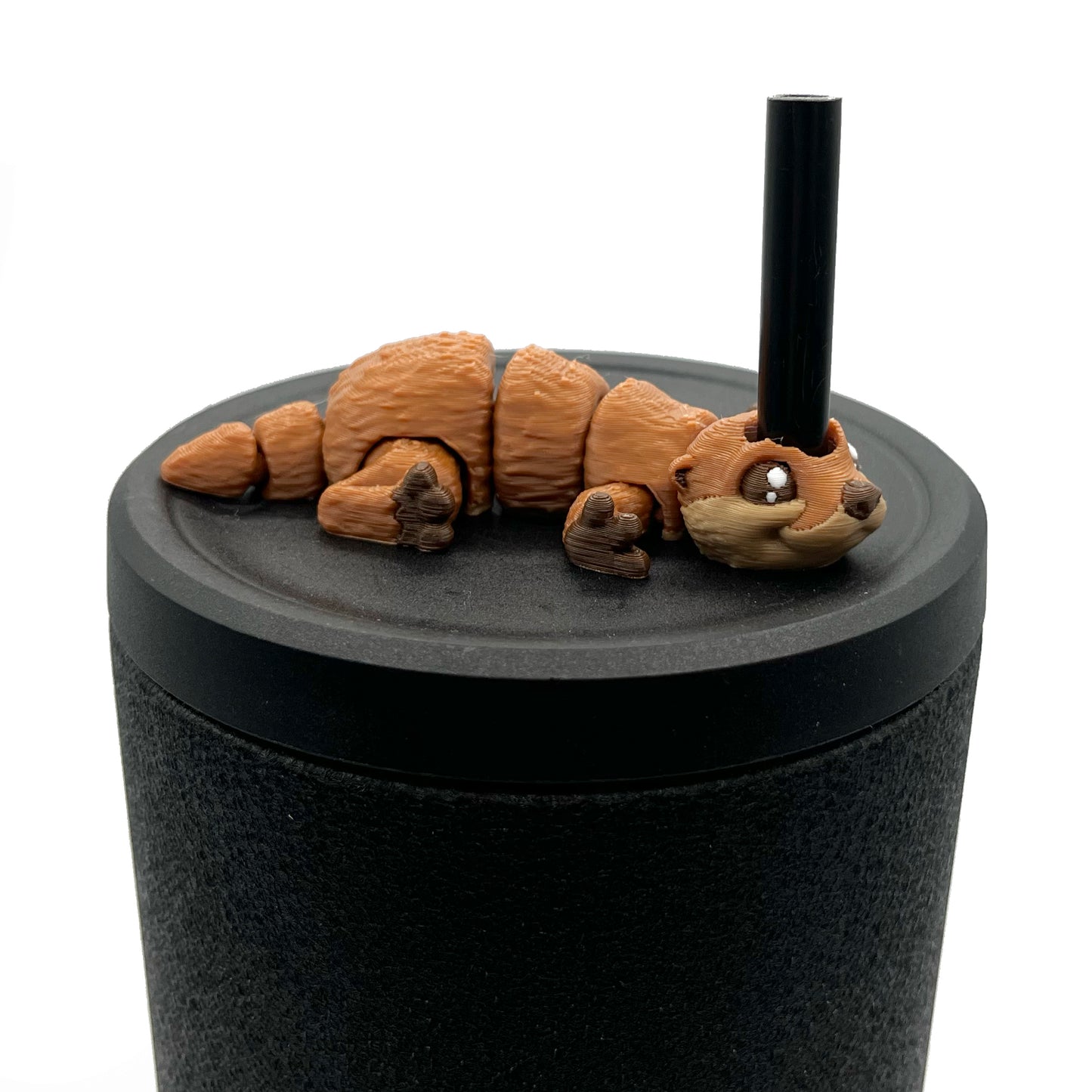 Cinema Cutie Sip Sidekicks – 3D Printed Straw Topper for Tumblers | Cute Movie Lover Straw Buddy