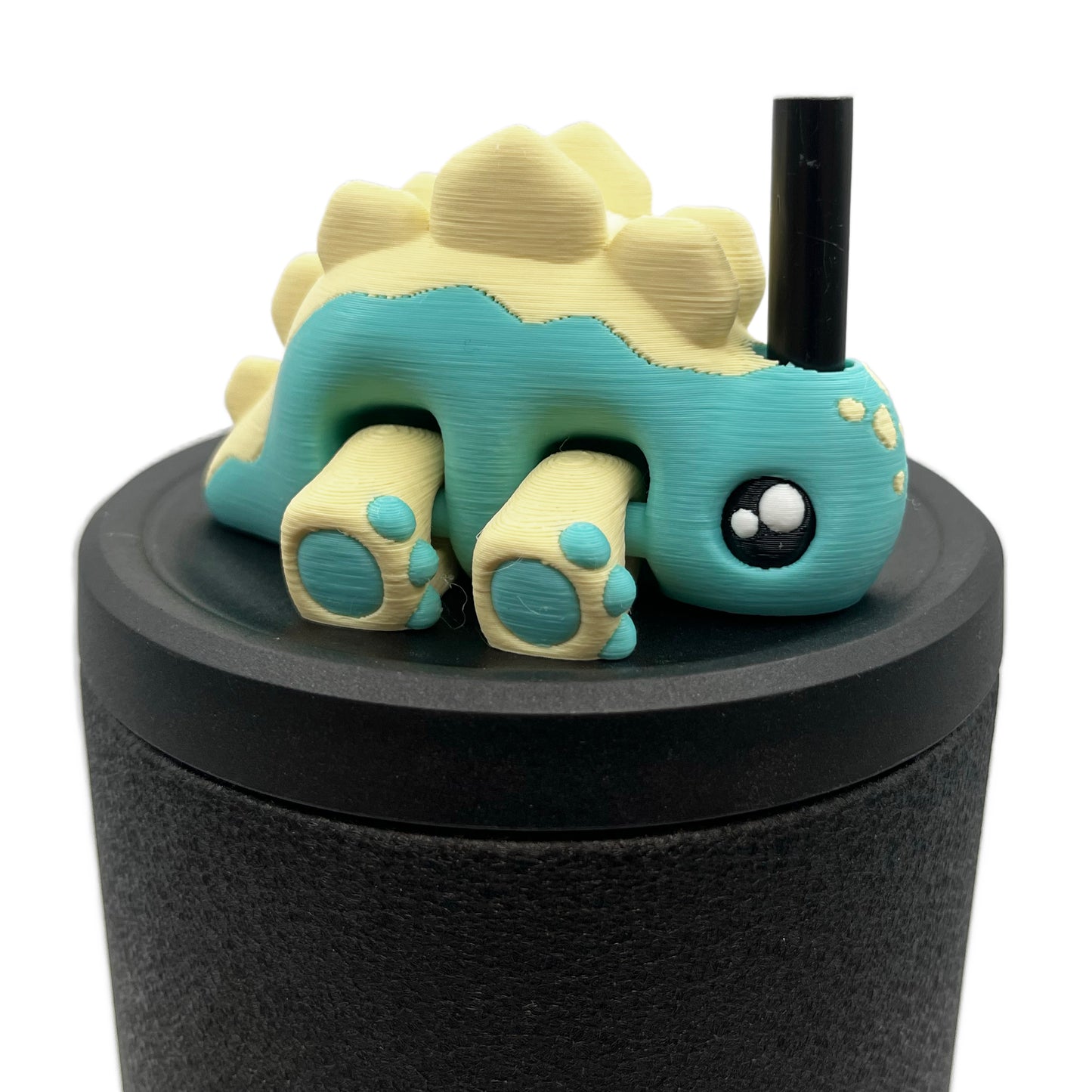 Dino Sip Sidekicks – 3D Printed Dinosaur Straw Toppers for Tumblers | Cute Prehistoric Straw Buddy Accessories