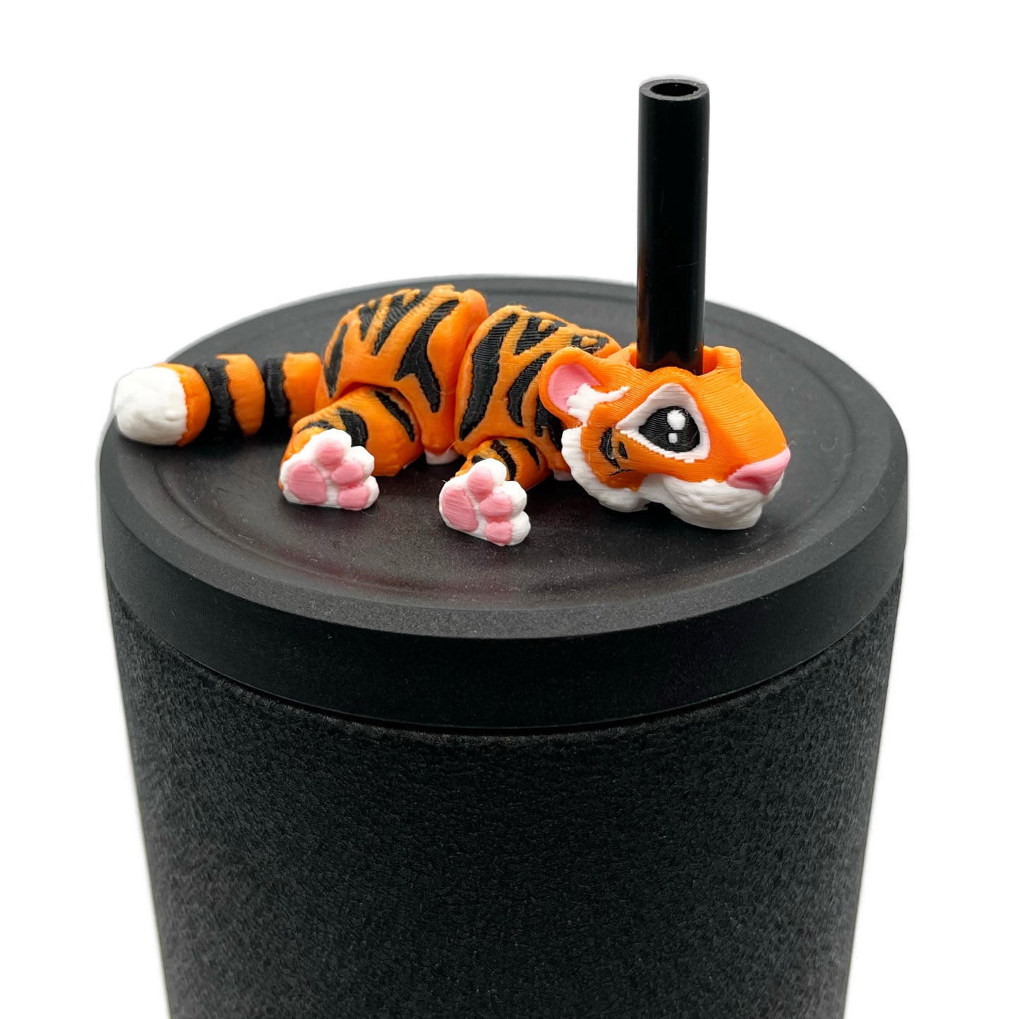 Cinema Cutie Sip Sidekicks – 3D Printed Straw Topper for Tumblers | Cute Movie Lover Straw Buddy