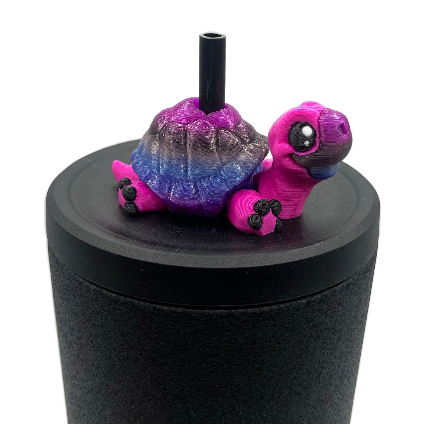Cinema Cutie Sip Sidekicks – 3D Printed Straw Topper for Tumblers | Cute Movie Lover Straw Buddy
