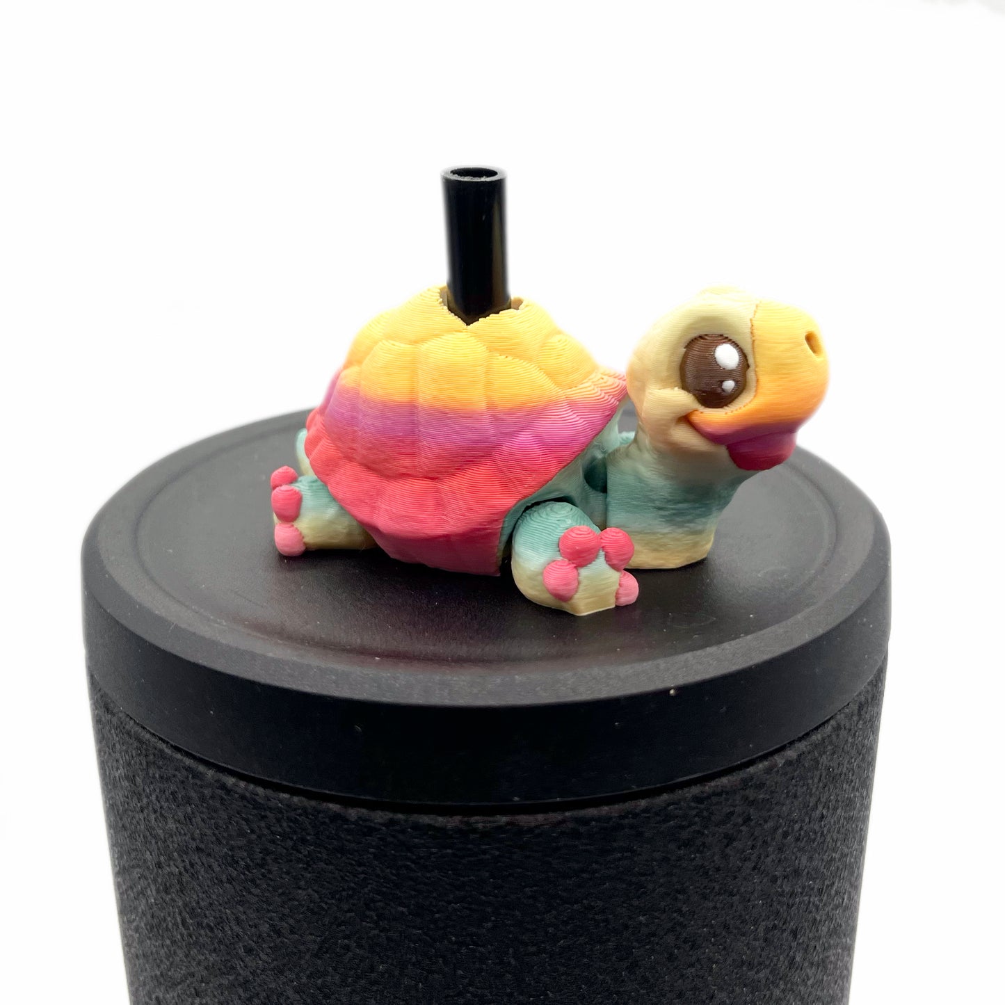 Cinema Cutie Sip Sidekicks – 3D Printed Straw Topper for Tumblers | Cute Movie Lover Straw Buddy