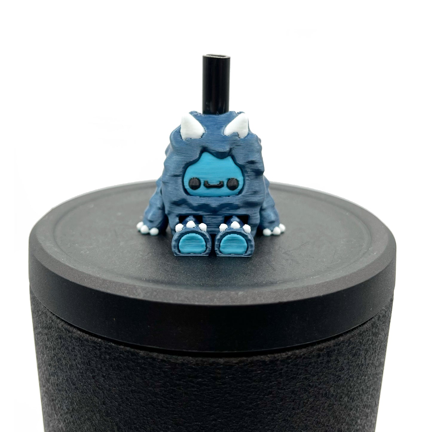 Flurryfoot & Bigfoot Sip Sidekicks – 3D Printed Cryptid Straw Toppers for Tumblers | Cute Straw Buddy Accessories
