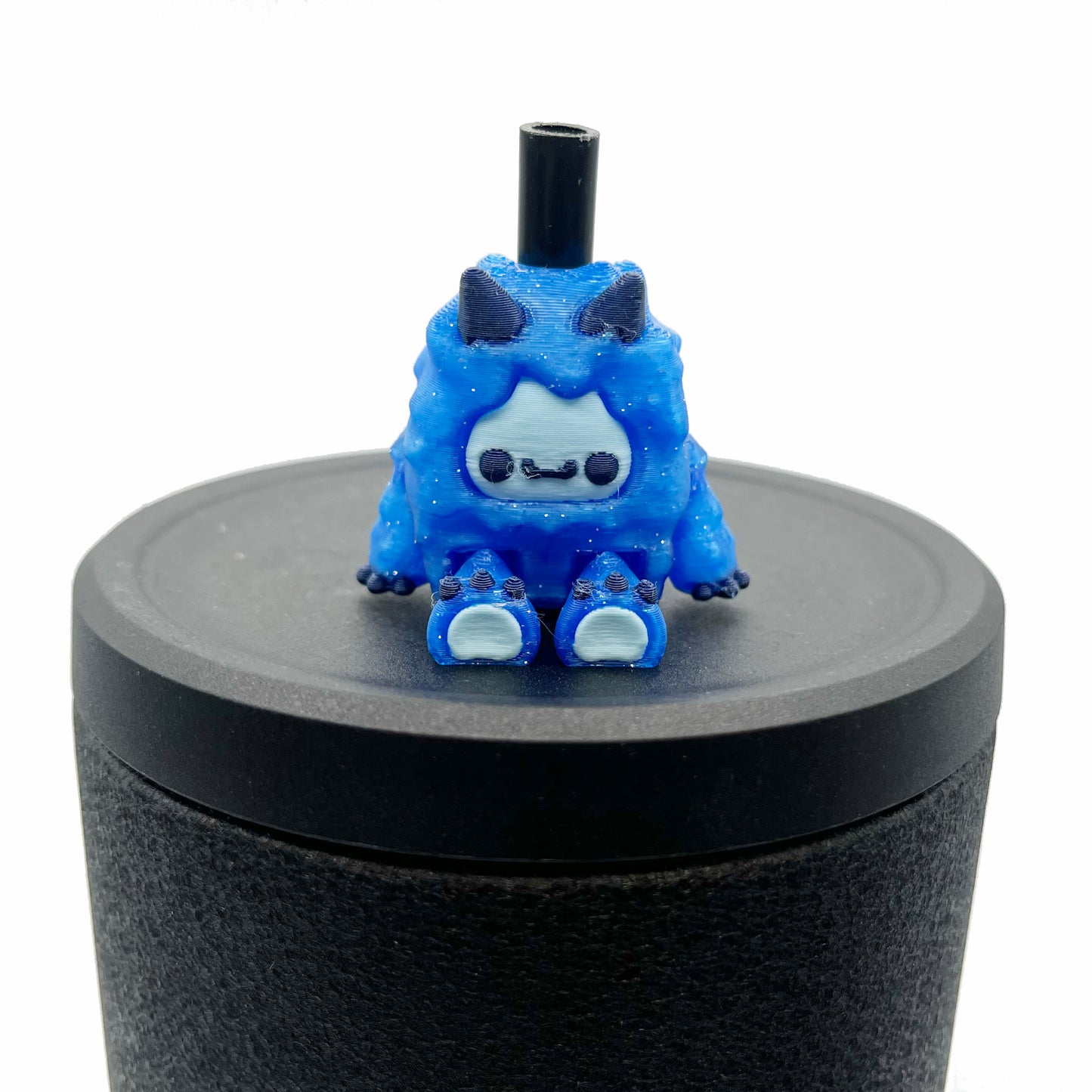 Flurryfoot & Bigfoot Sip Sidekicks – 3D Printed Cryptid Straw Toppers for Tumblers | Cute Straw Buddy Accessories