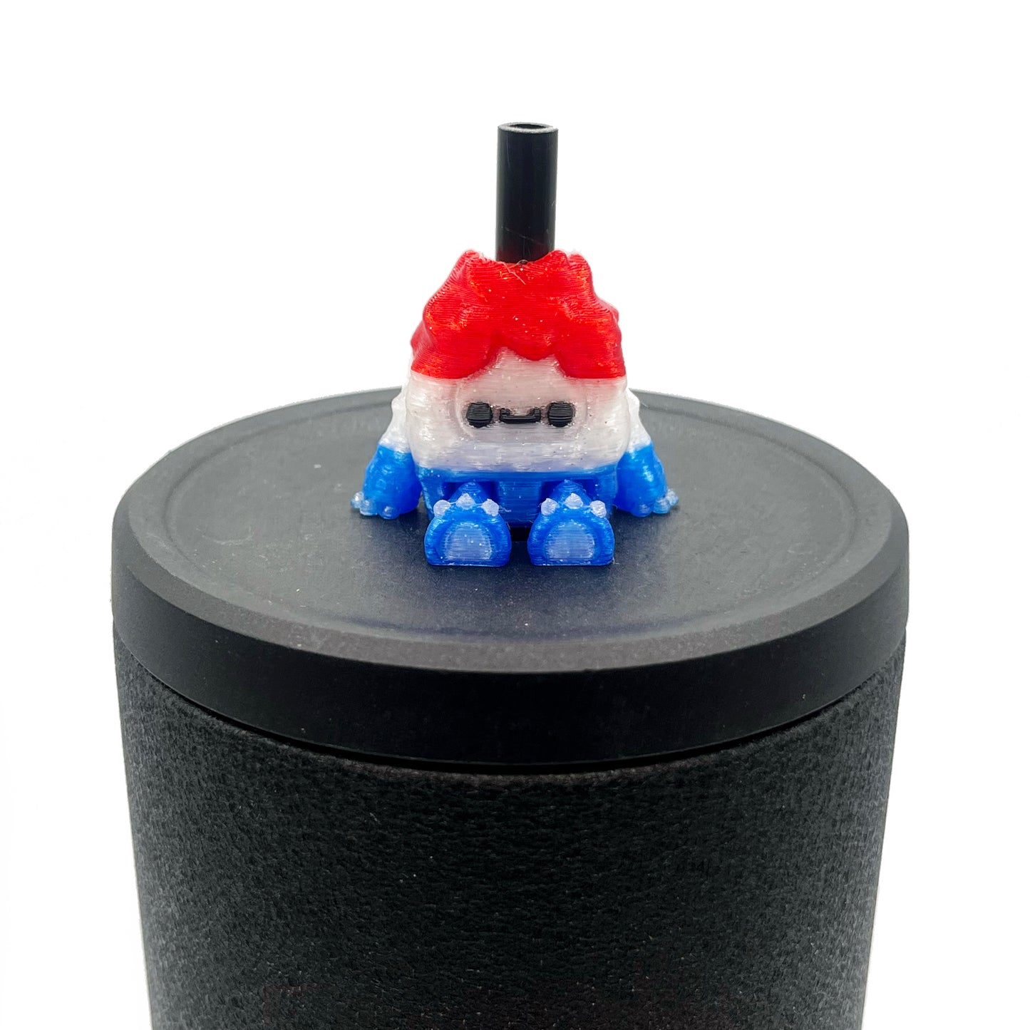 Flurryfoot & Bigfoot Sip Sidekicks – 3D Printed Cryptid Straw Toppers for Tumblers | Cute Straw Buddy Accessories