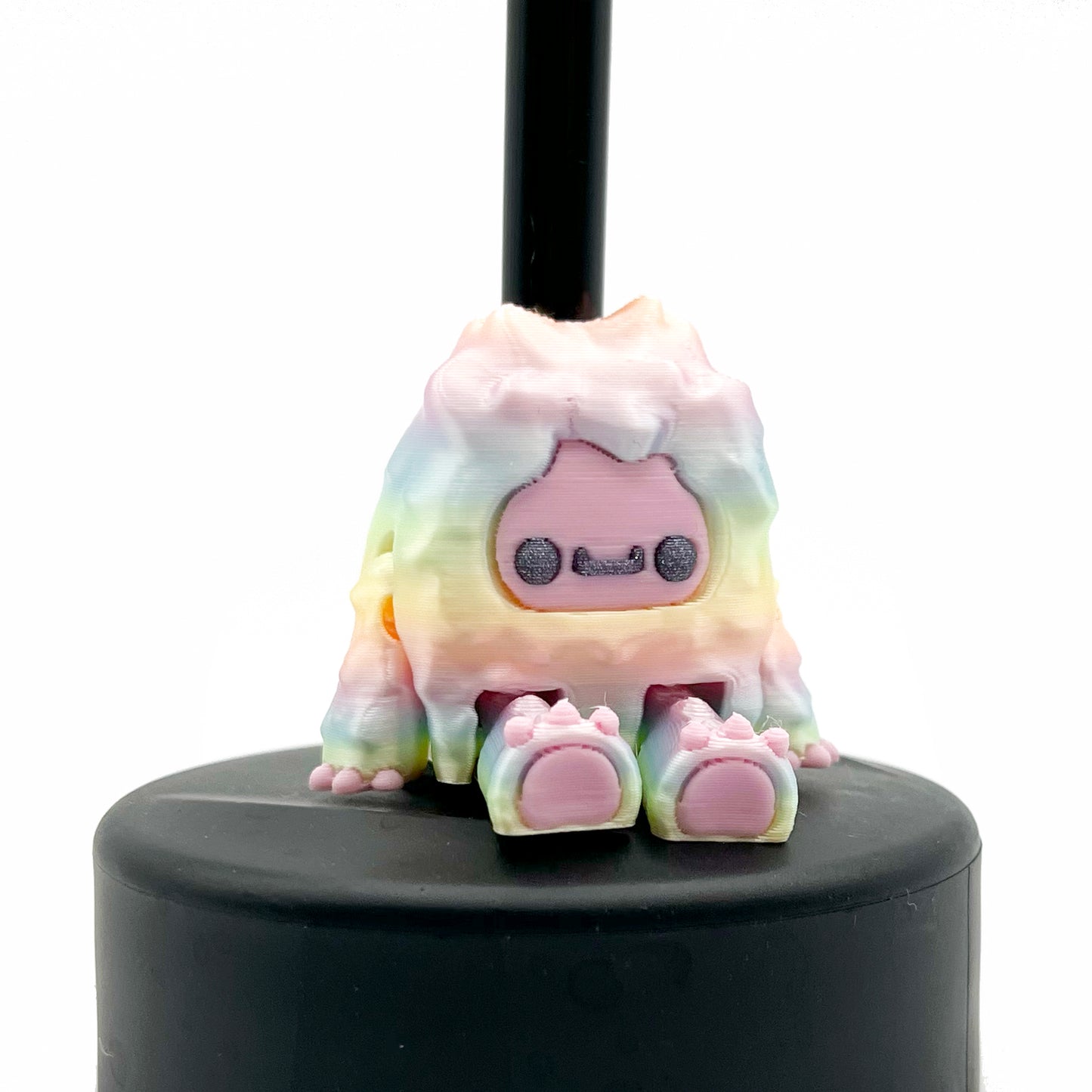 Flurryfoot & Bigfoot Sip Sidekicks – 3D Printed Cryptid Straw Toppers for Tumblers | Cute Straw Buddy Accessories