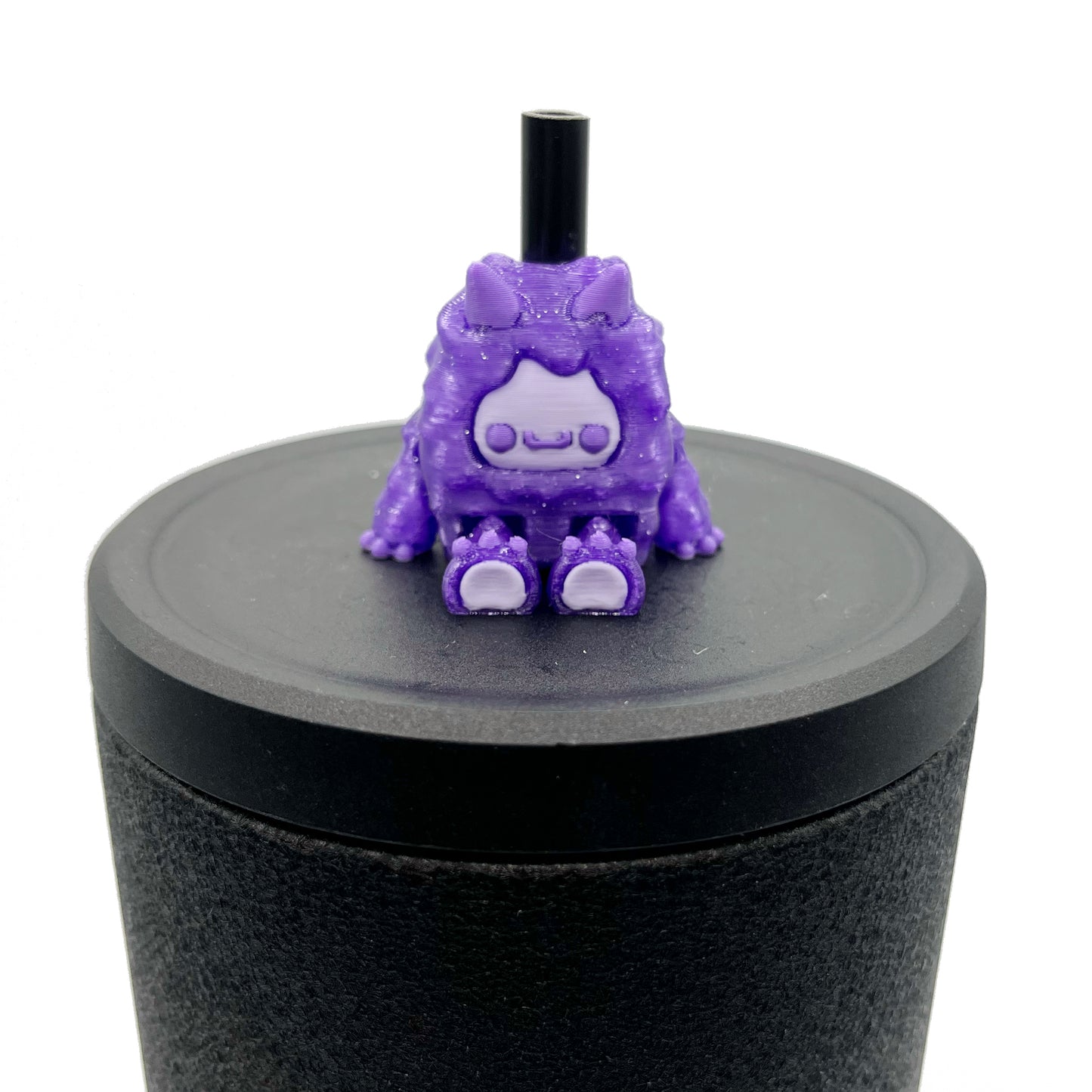 Flurryfoot & Bigfoot Sip Sidekicks – 3D Printed Cryptid Straw Toppers for Tumblers | Cute Straw Buddy Accessories