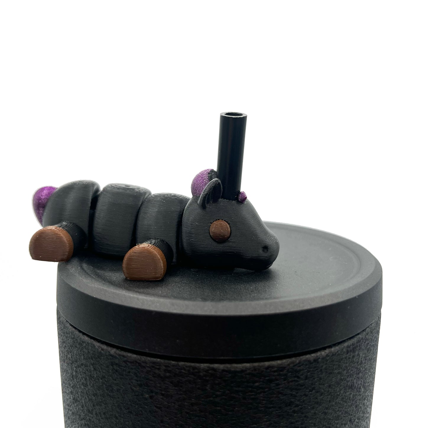 Sip Sidekicks – 3D Printed Straw Toppers for Tumbler Cups | Pocket-Sized Straw Buddy Accessories