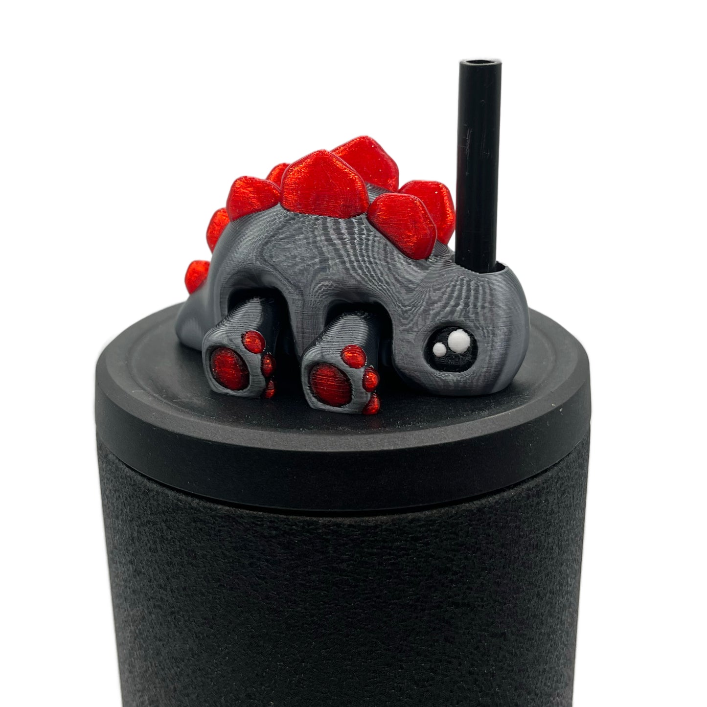 Dino Sip Sidekicks – 3D Printed Dinosaur Straw Toppers for Tumblers | Cute Prehistoric Straw Buddy Accessories