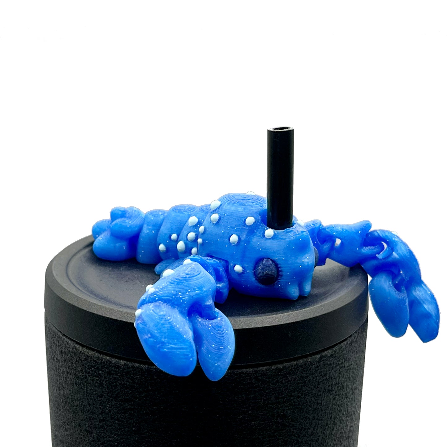 Flurryfoot & Bigfoot Sip Sidekicks – 3D Printed Cryptid Straw Toppers for Tumblers | Cute Straw Buddy Accessories