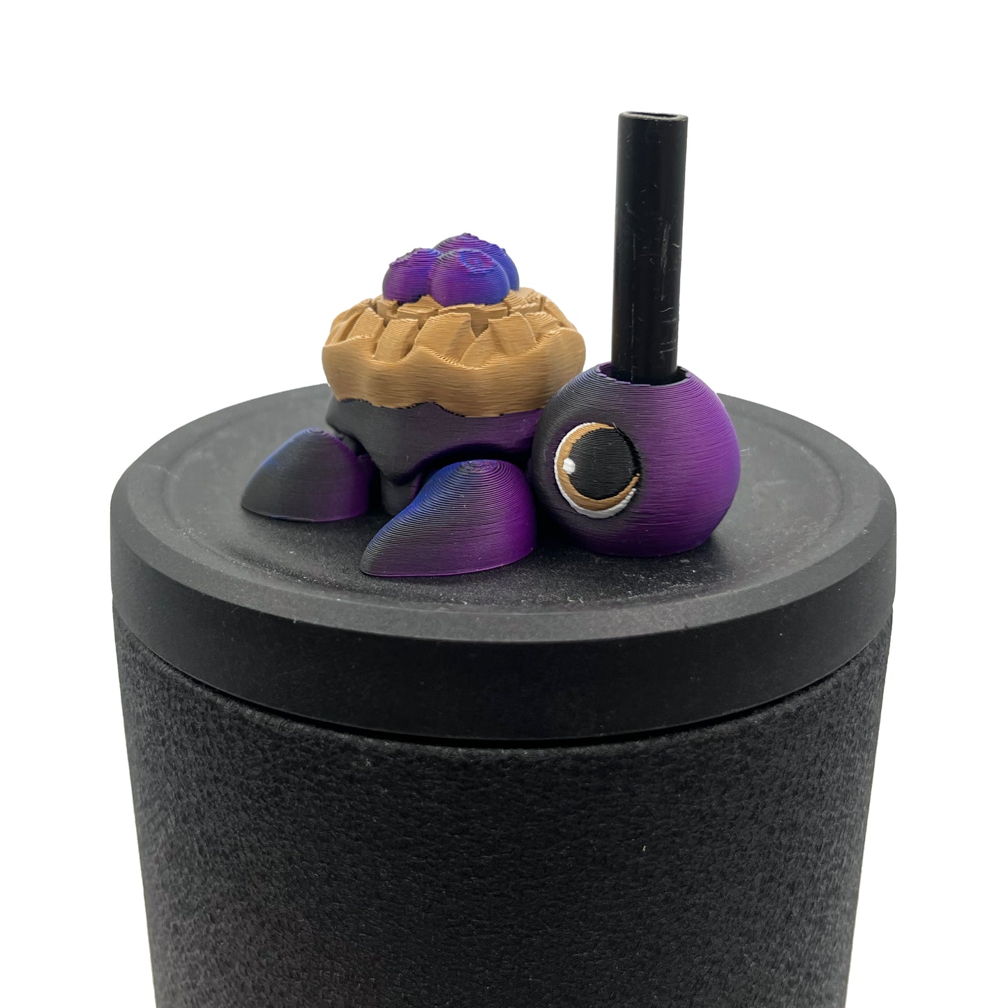 Turtle Clicker Sip Sidekick – 3D Printed Mechanical Straw Topper with ASMR Click | Sensory Fidget for Tumblers, ADHD Focus & Stress Relief