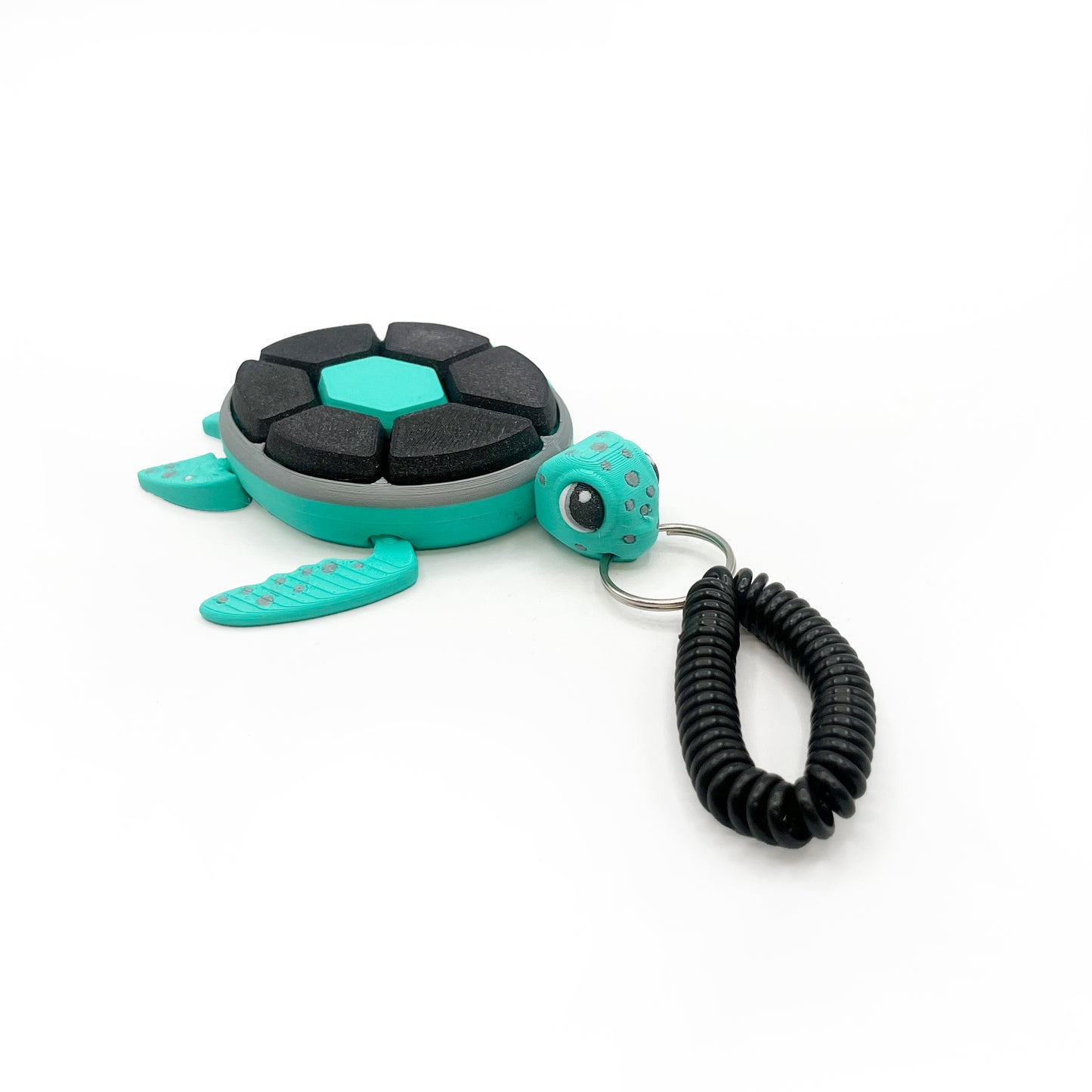 Turtle Fruit Clicker Keychain – 3D Printed Sensory Fidget Keychain | ADHD & Stress Relief Bag Charm