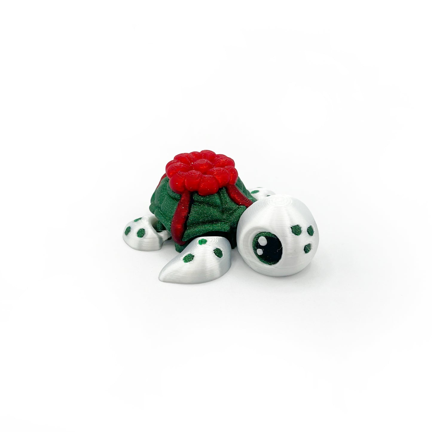 TURTLES!! Desk Pal – Palm-Sized Articulated 3D Printed Turtle Fidget Toy with Pocket Turtle Energy