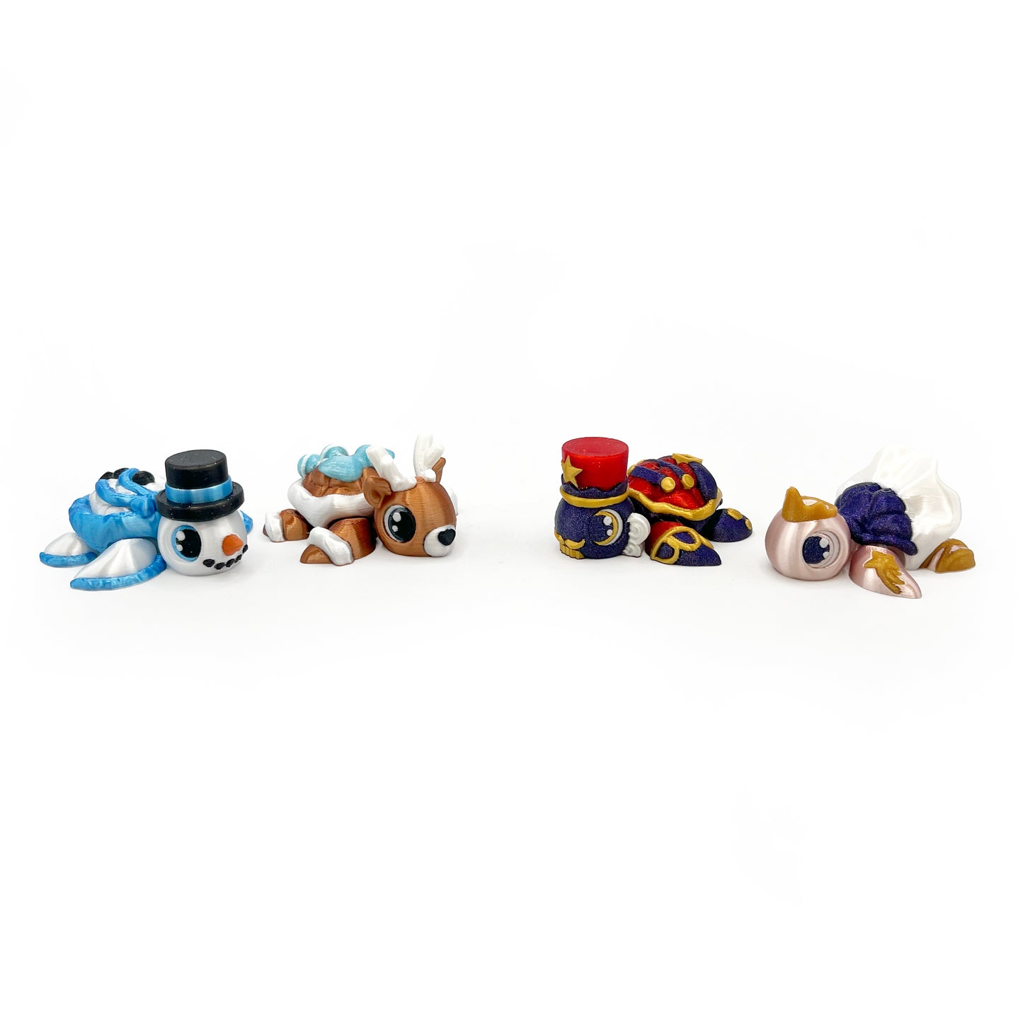 TURTLES!! Desk Pal – Palm-Sized Articulated 3D Printed Turtle Fidget Toy with Pocket Turtle Energy