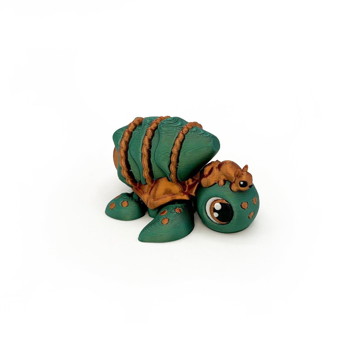 TURTLES!! Desk Pal – Palm-Sized Articulated 3D Printed Turtle Fidget Toy with Pocket Turtle Energy
