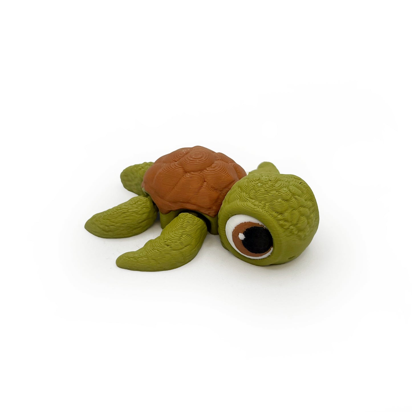 TURTLES!! Desk Pal – Palm-Sized Articulated 3D Printed Turtle Fidget Toy with Pocket Turtle Energy