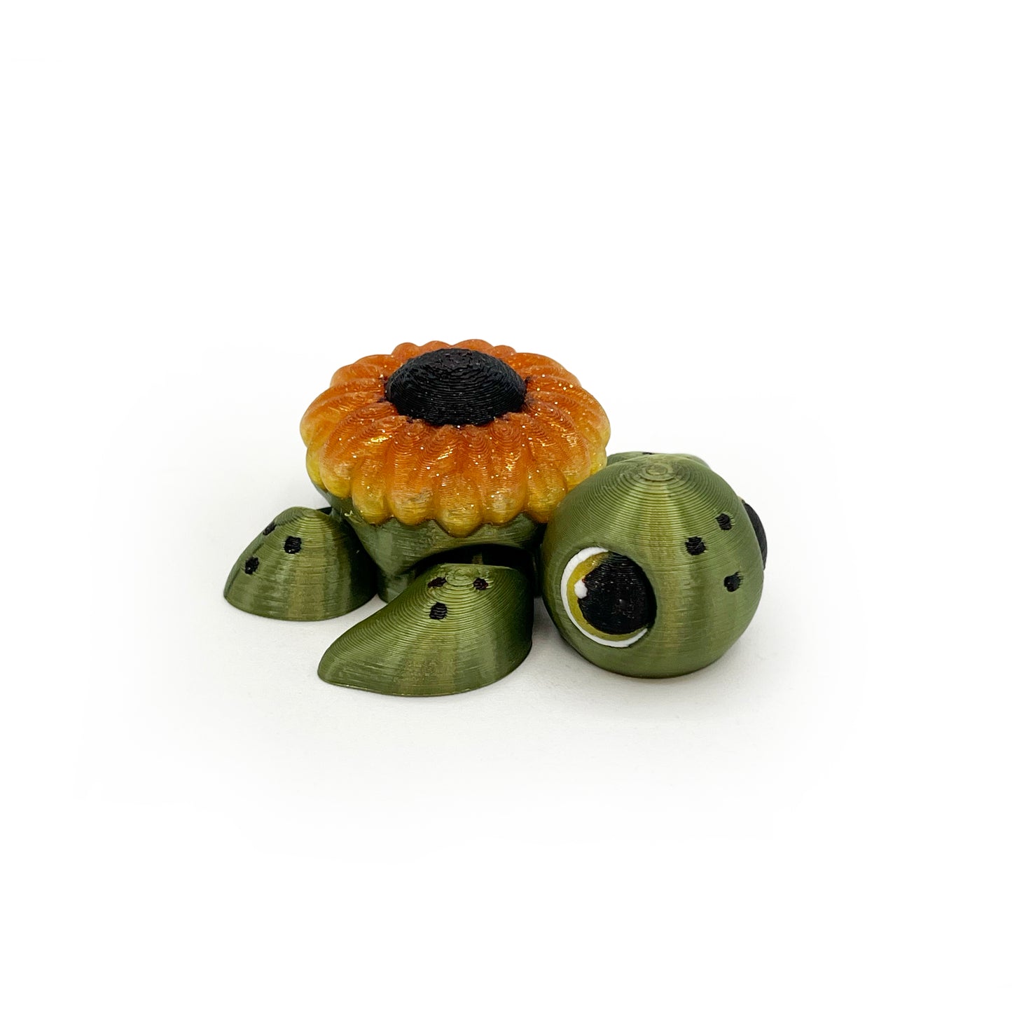 TURTLES!! Desk Pal – Palm-Sized Articulated 3D Printed Turtle Fidget Toy with Pocket Turtle Energy