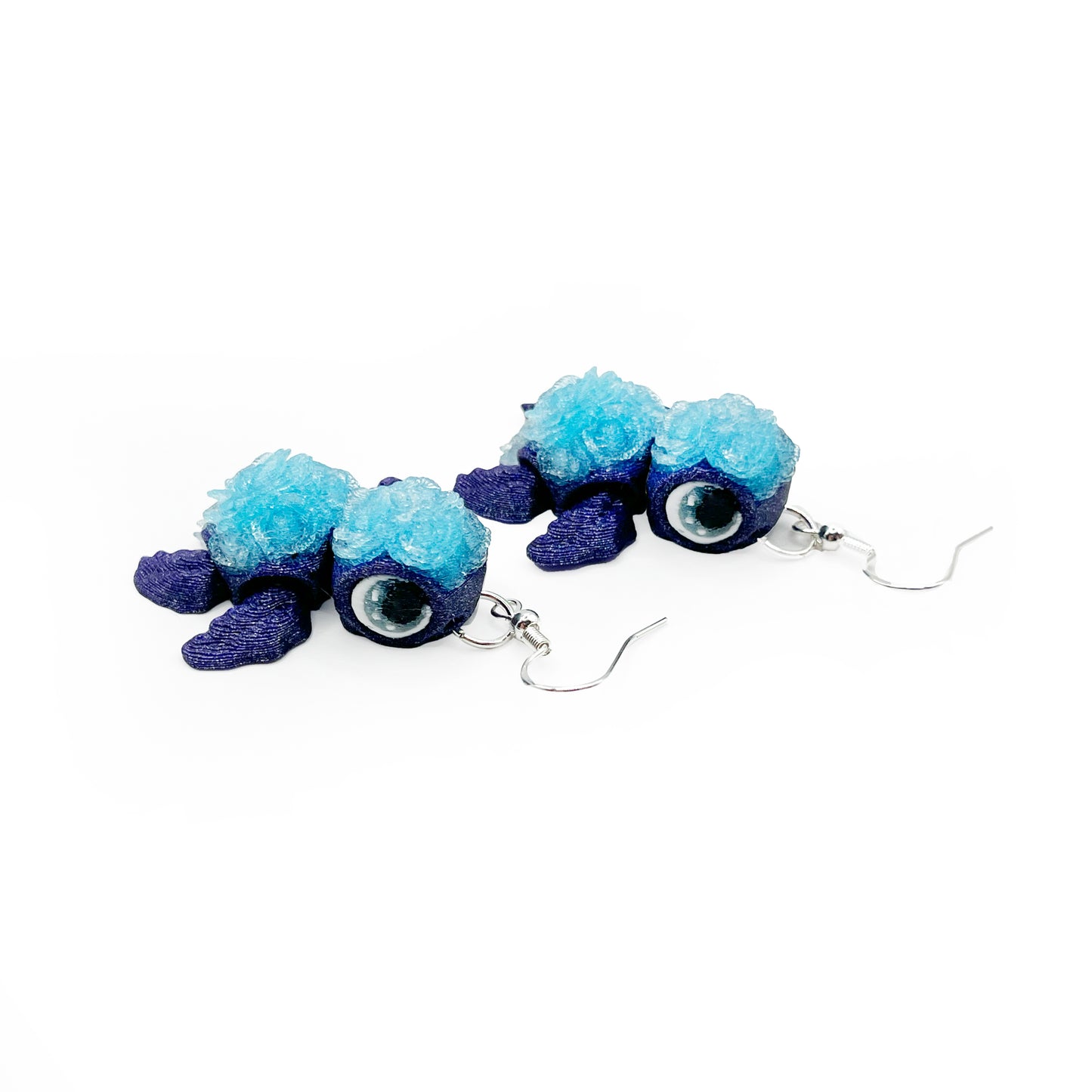 Turtles!! Earrings – 3D Printed Turtle Hook Earrings | Cute Hypoallergenic Earrings for Turtle Lovers