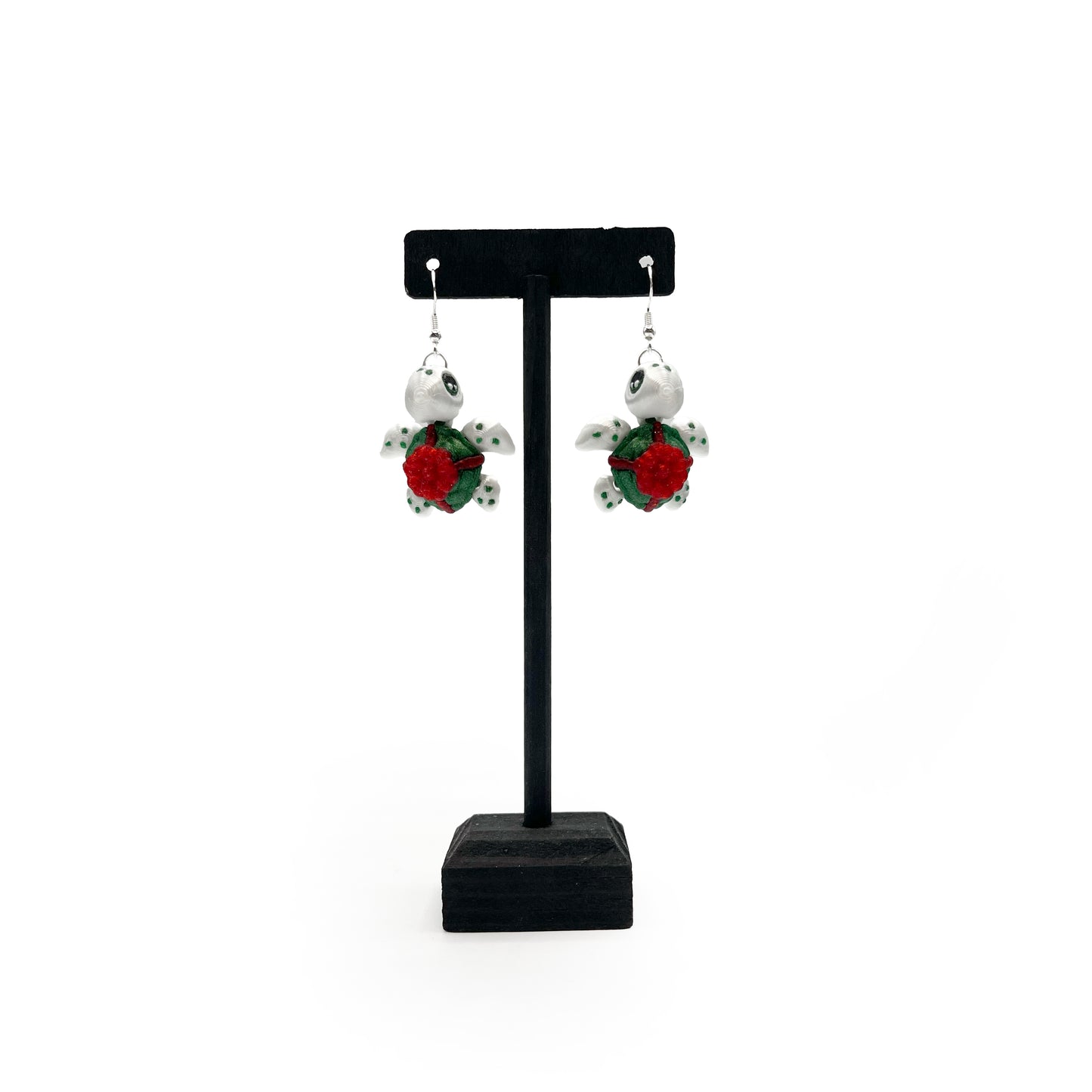 Turtles!! Earrings – 3D Printed Turtle Hook Earrings | Cute Hypoallergenic Earrings for Turtle Lovers