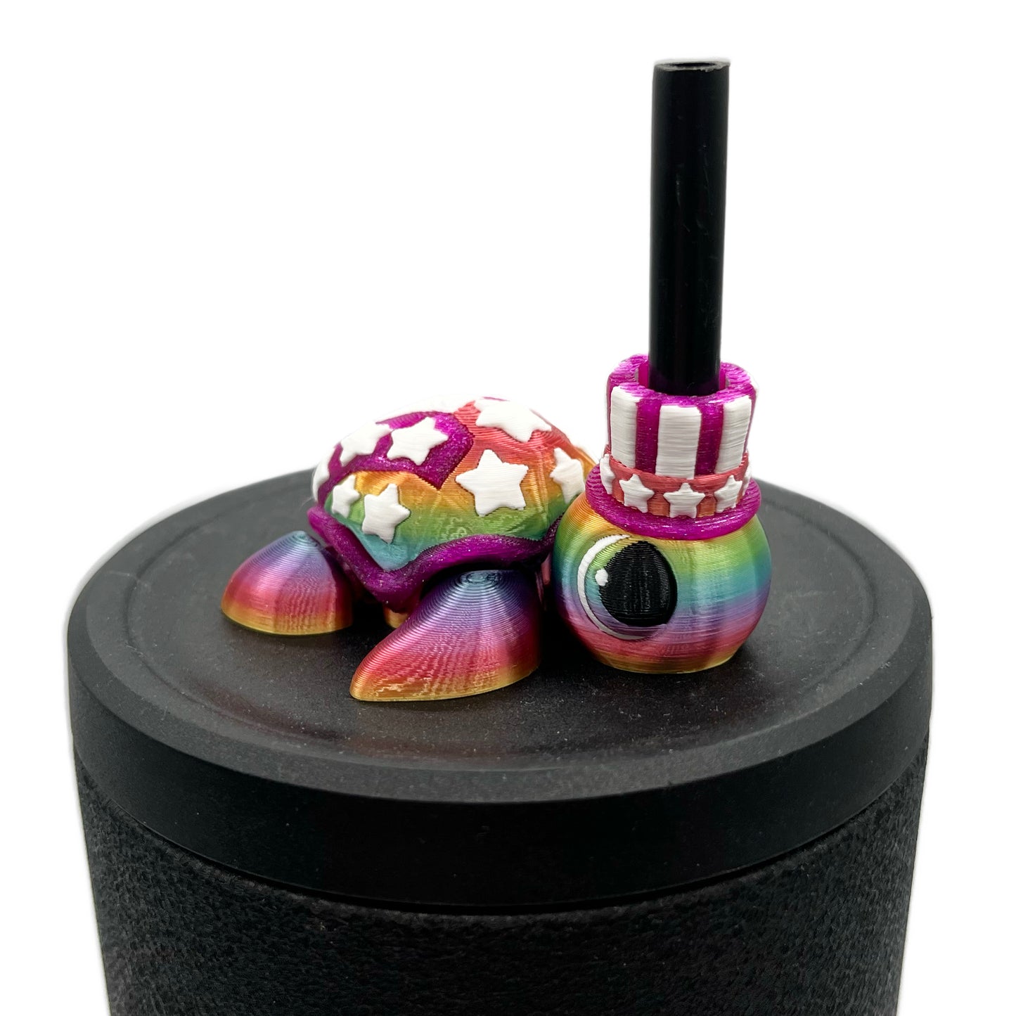 Turtles!! Sip Sidekicks – 3D Printed Turtle Straw Toppers for Tumblers | Cute Straw Buddy Accessories