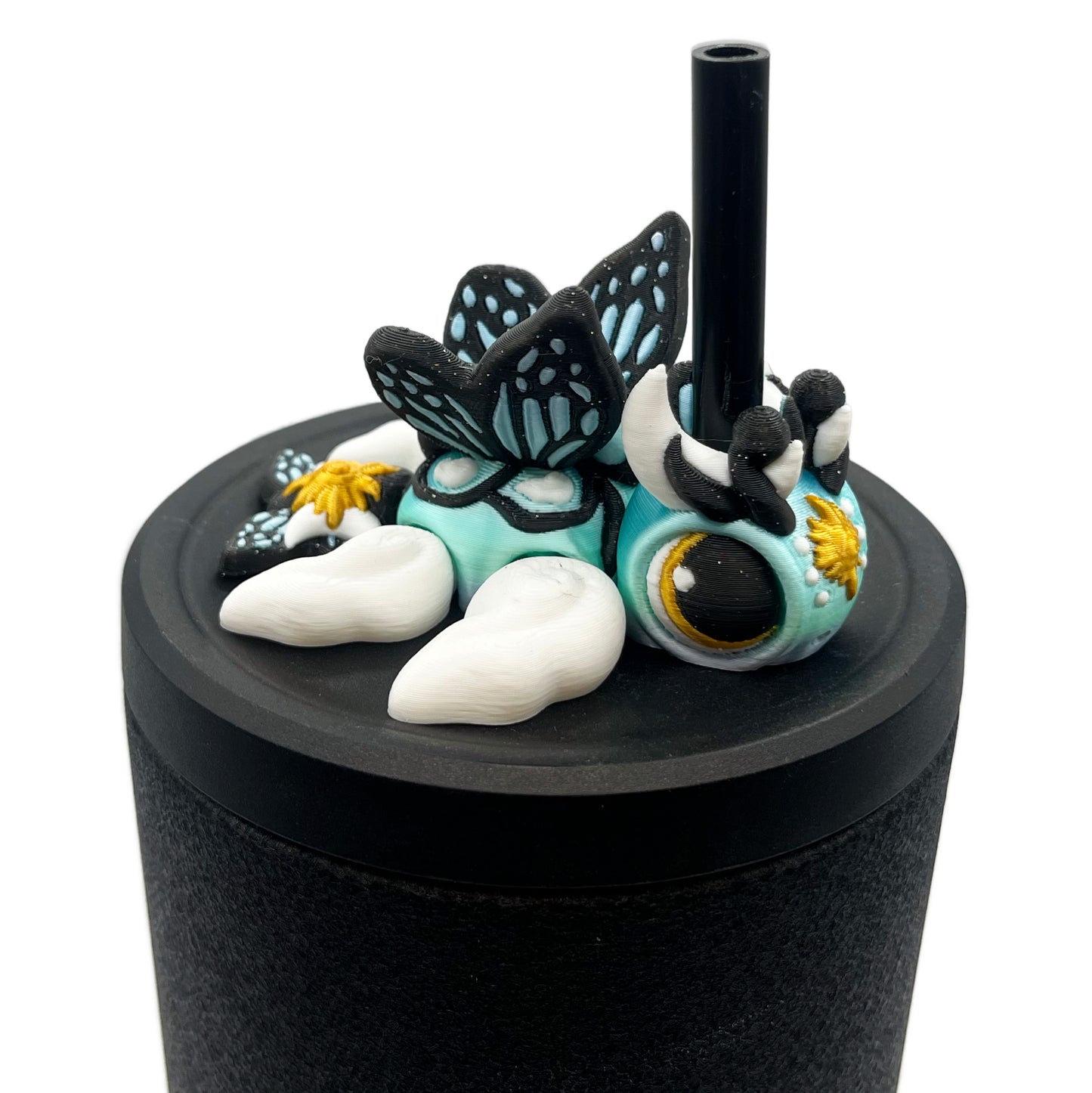 Turtles!! Sip Sidekicks – 3D Printed Turtle Straw Toppers for Tumblers | Cute Straw Buddy Accessories